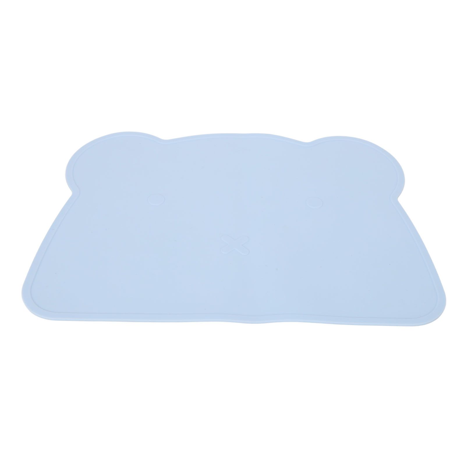 Silicone Placemat Thicken Heat Insulation Anti Slip Soft Elastic Silicone Bear Placemat for Home Hotel Restaurant Blue - Image 8