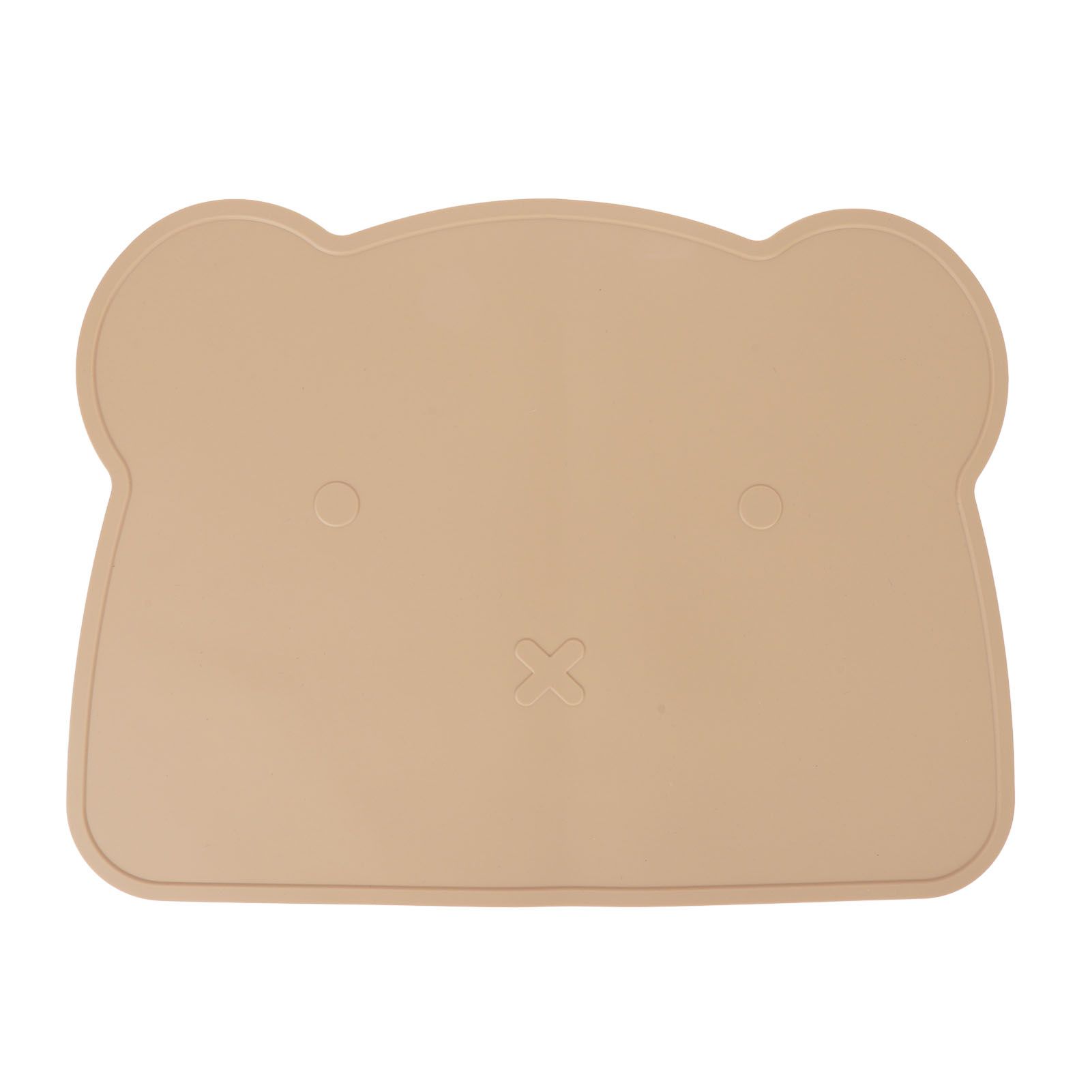 Silicone Placemat Thicken Heat Insulation Anti Slip Soft Elastic Silicone Bear Placemat for Home Hotel Restaurant Brown - Image 1