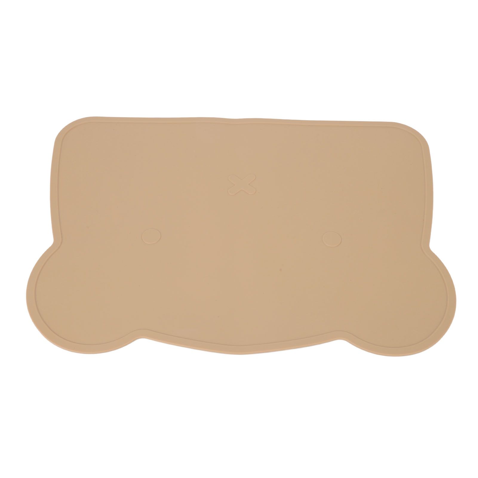 Silicone Placemat Thicken Heat Insulation Anti Slip Soft Elastic Silicone Bear Placemat for Home Hotel Restaurant Brown - Image 3