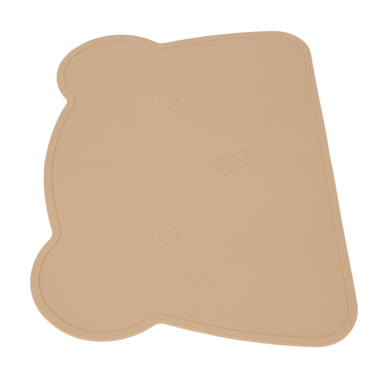 Silicone Placemat Thicken Heat Insulation Anti Slip Soft Elastic Silicone Bear Placemat for Home Hotel Restaurant Brown - Image 4