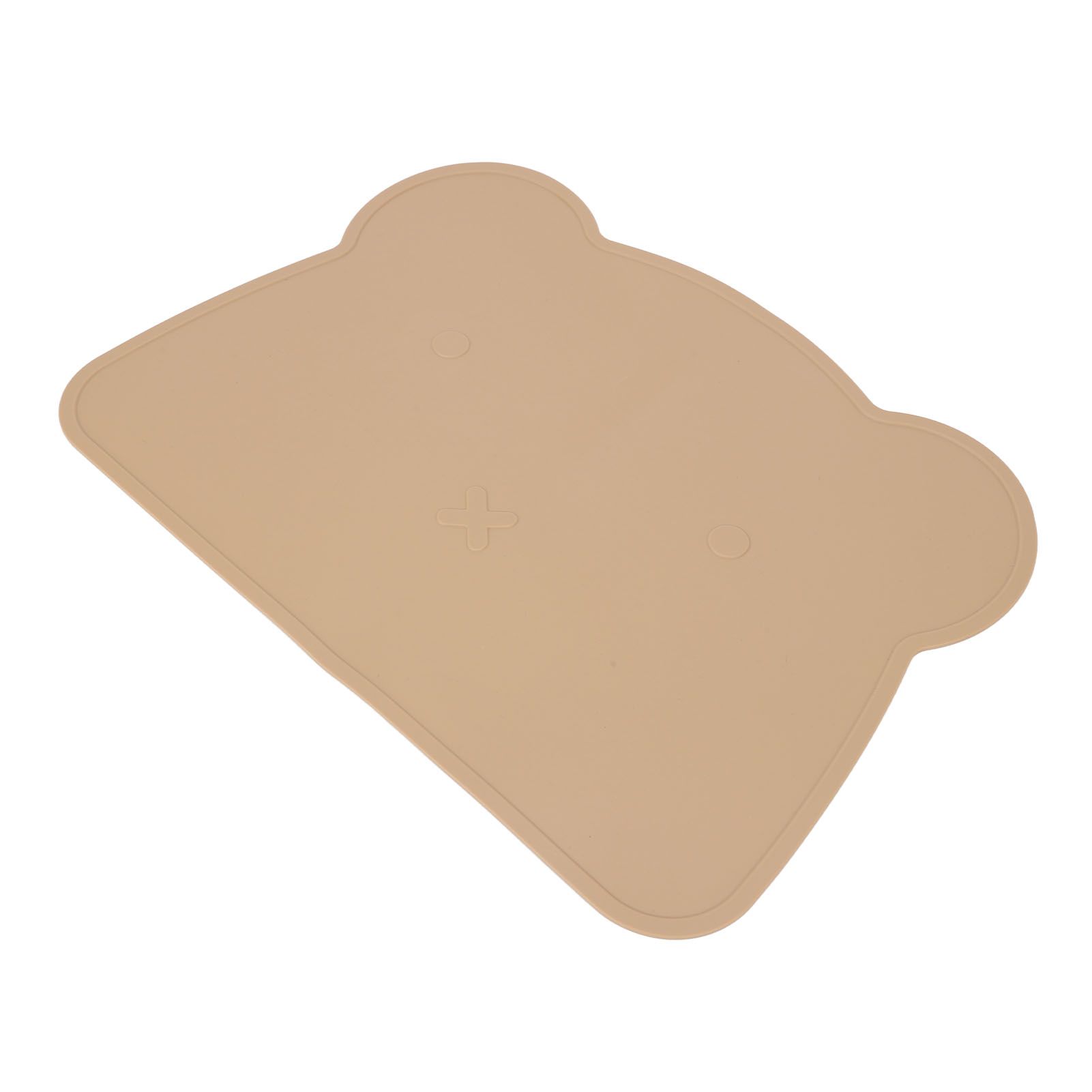 Silicone Placemat Thicken Heat Insulation Anti Slip Soft Elastic Silicone Bear Placemat for Home Hotel Restaurant Brown - Image 6