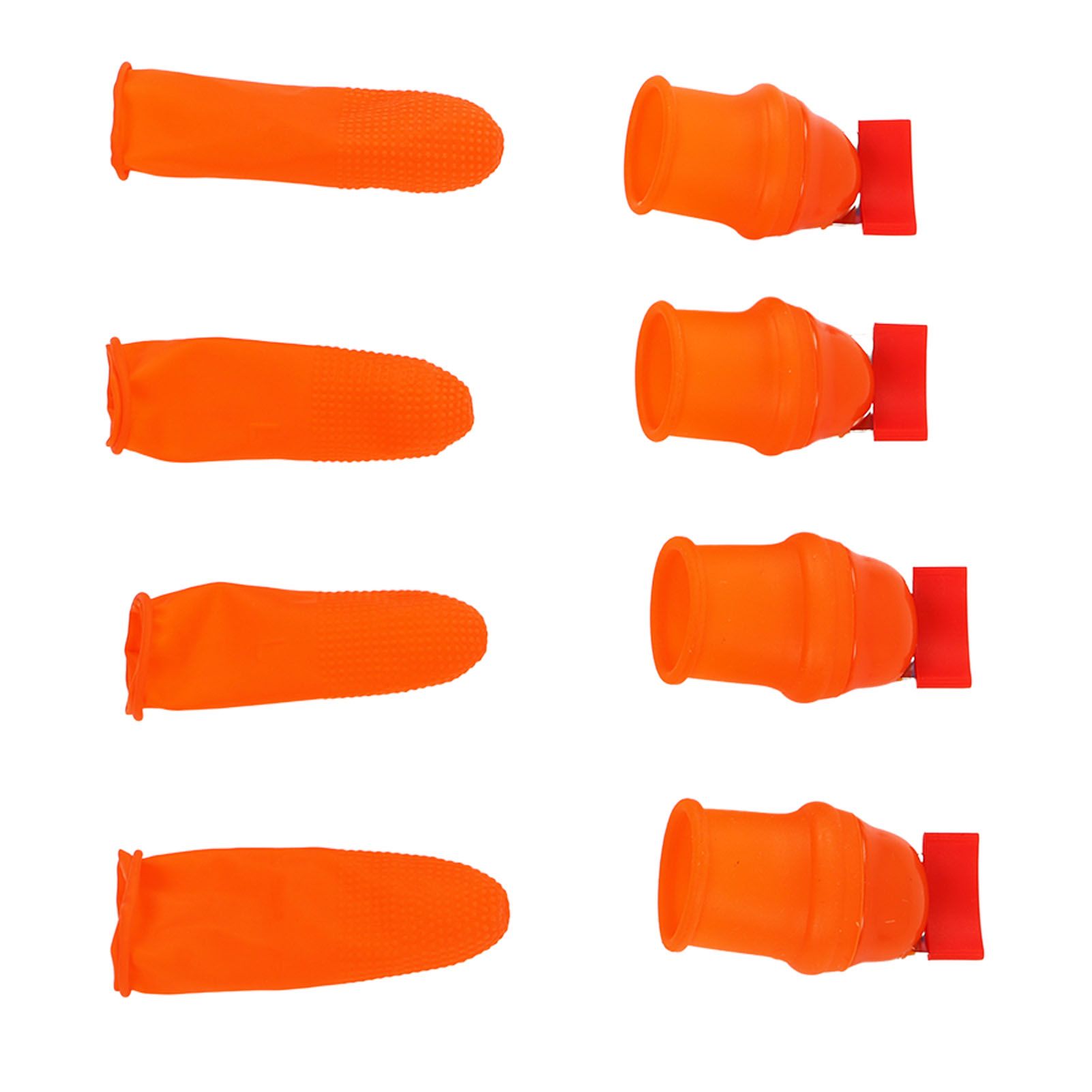 Silicone Thumb Knife Stainless Steel Thumb Knife Picker for Peel Pick Vegetables Pepper Beans Flat Knife - Image 2