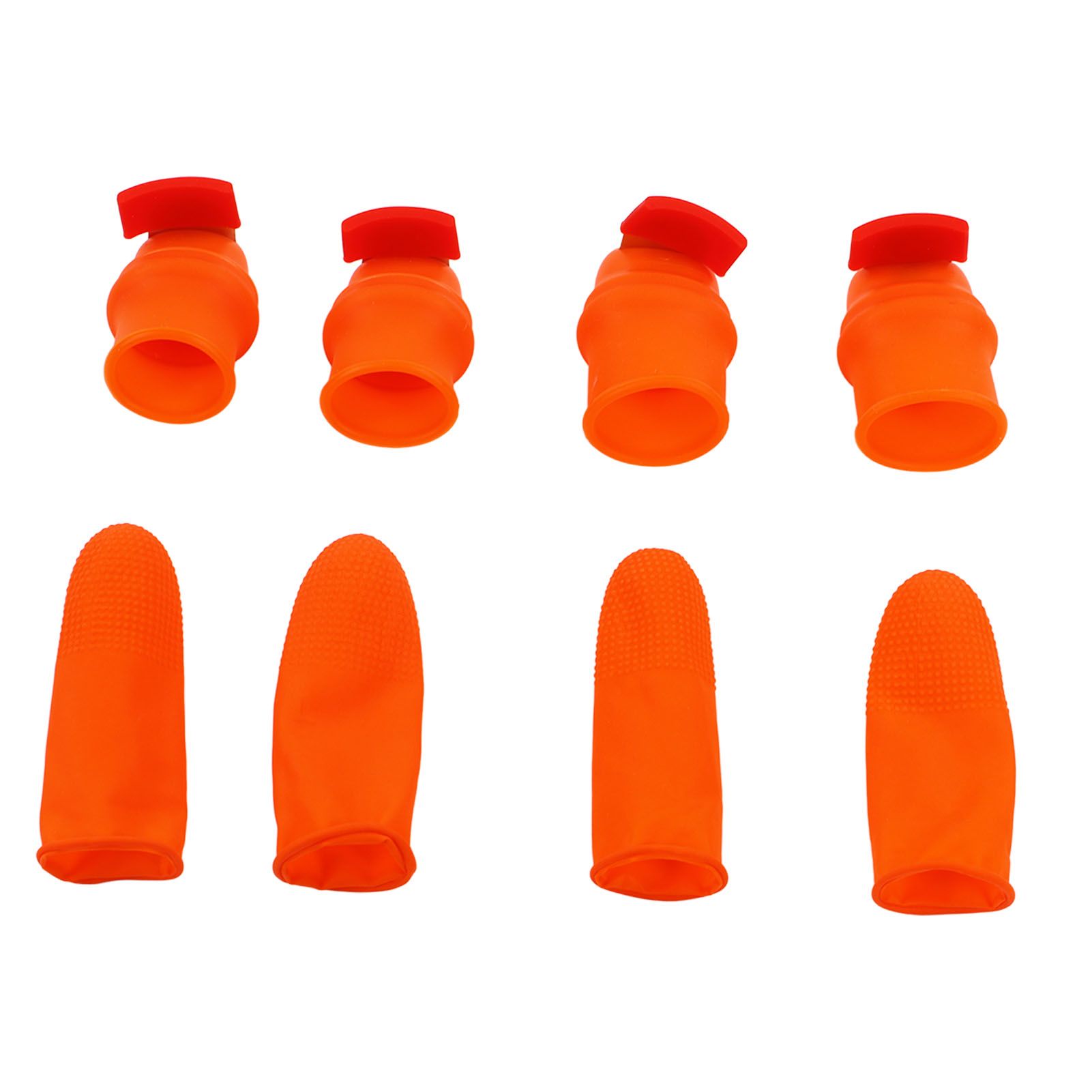 Silicone Thumb Knife Stainless Steel Thumb Knife Picker for Peel Pick Vegetables Pepper Beans Bent Knife - Image 1