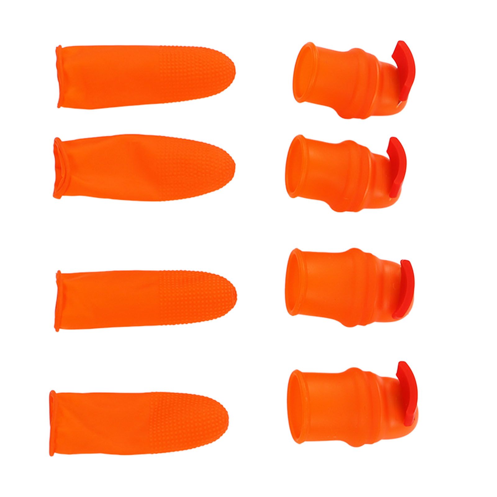 Silicone Thumb Knife Stainless Steel Thumb Knife Picker for Peel Pick Vegetables Pepper Beans Bent Knife - Image 2