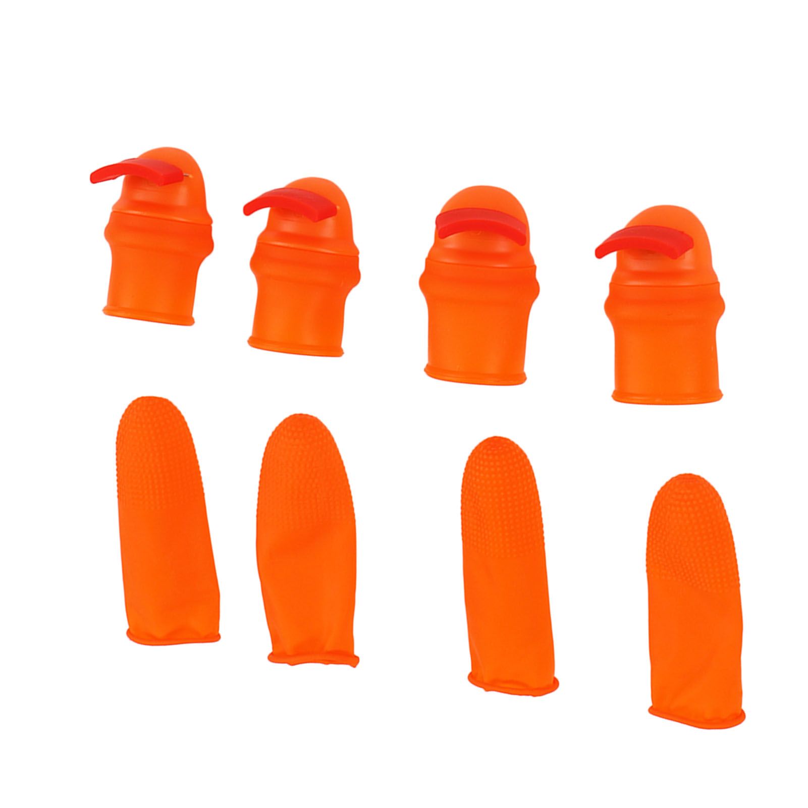 Silicone Thumb Knife Stainless Steel Thumb Knife Picker for Peel Pick Vegetables Pepper Beans Bent Knife - Image 3