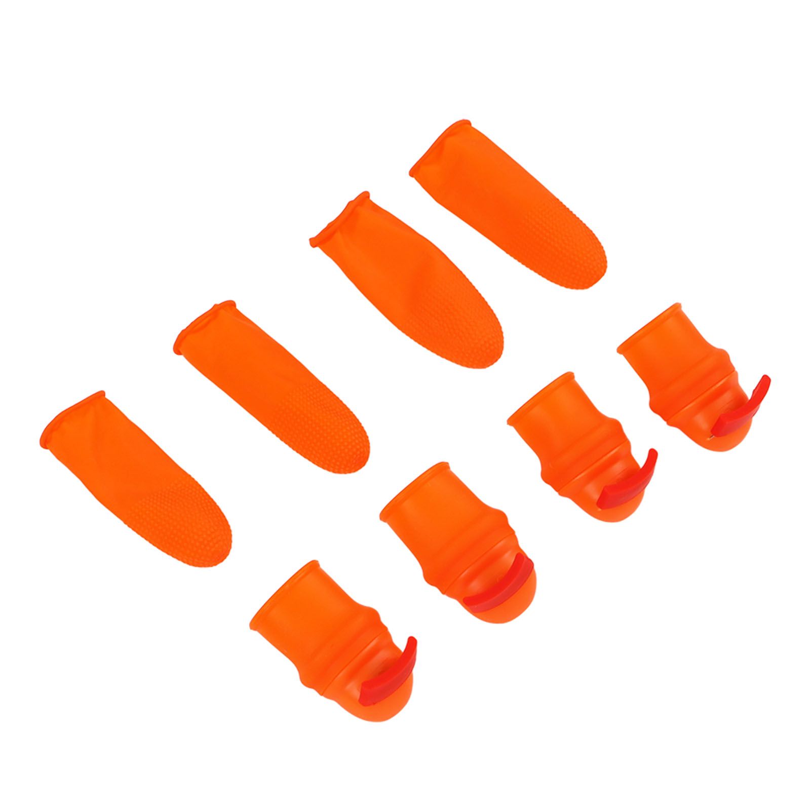 Silicone Thumb Knife Stainless Steel Thumb Knife Picker for Peel Pick Vegetables Pepper Beans Bent Knife - Image 4