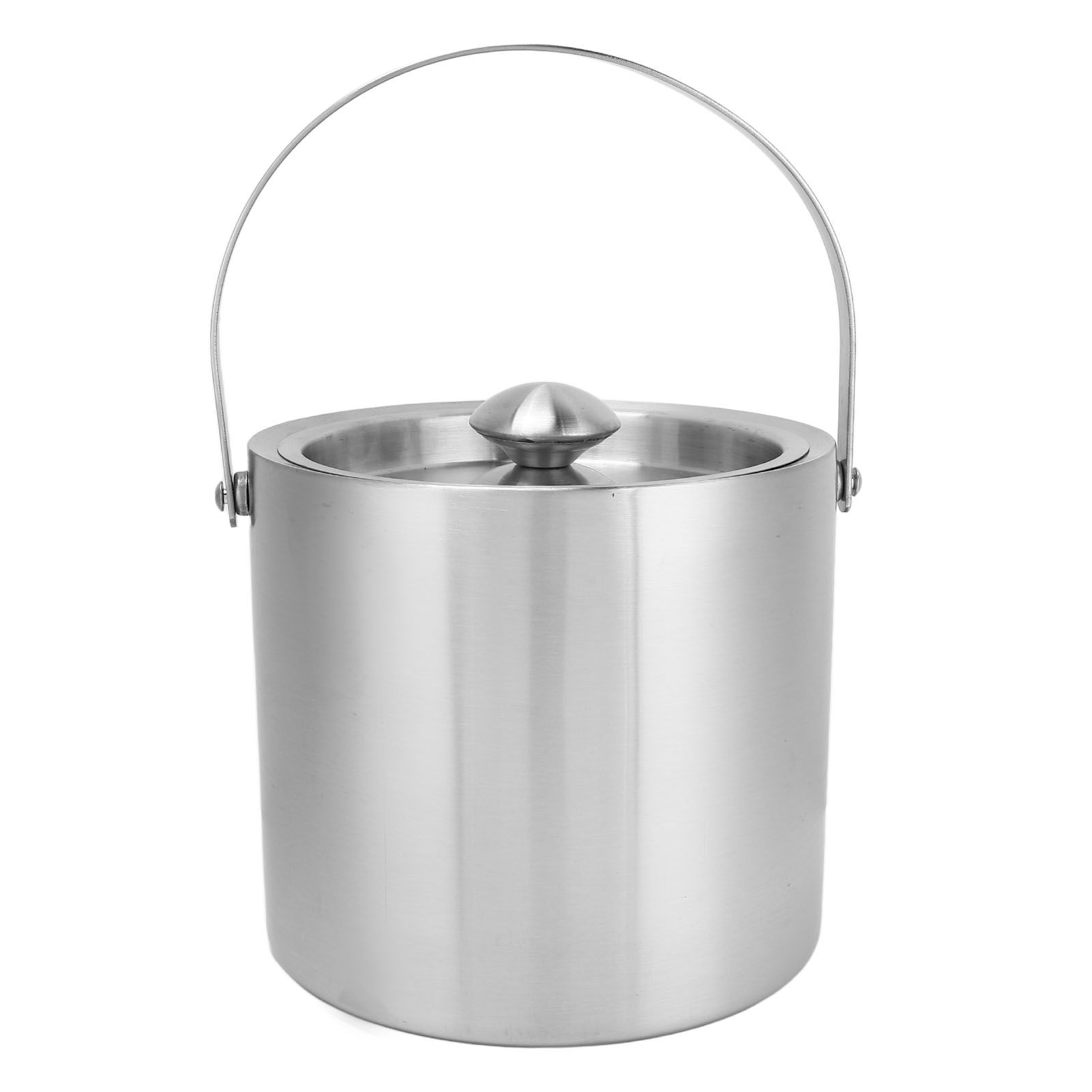 Ice Bucket Stainless Steel 3L Double Wall Insulated Ice Bucket with Lid for Beer Champagne - Image 2