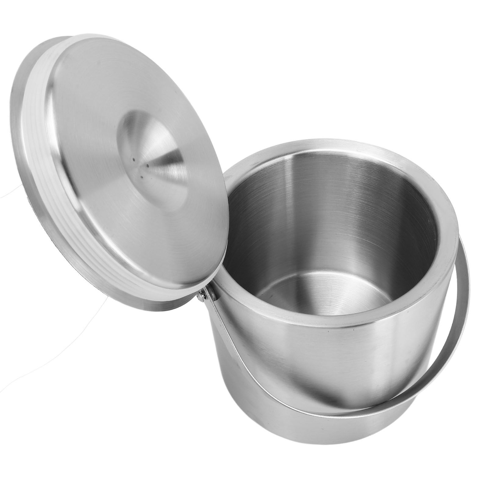 Ice Bucket Stainless Steel 3L Double Wall Insulated Ice Bucket with Lid for Beer Champagne - Image 4