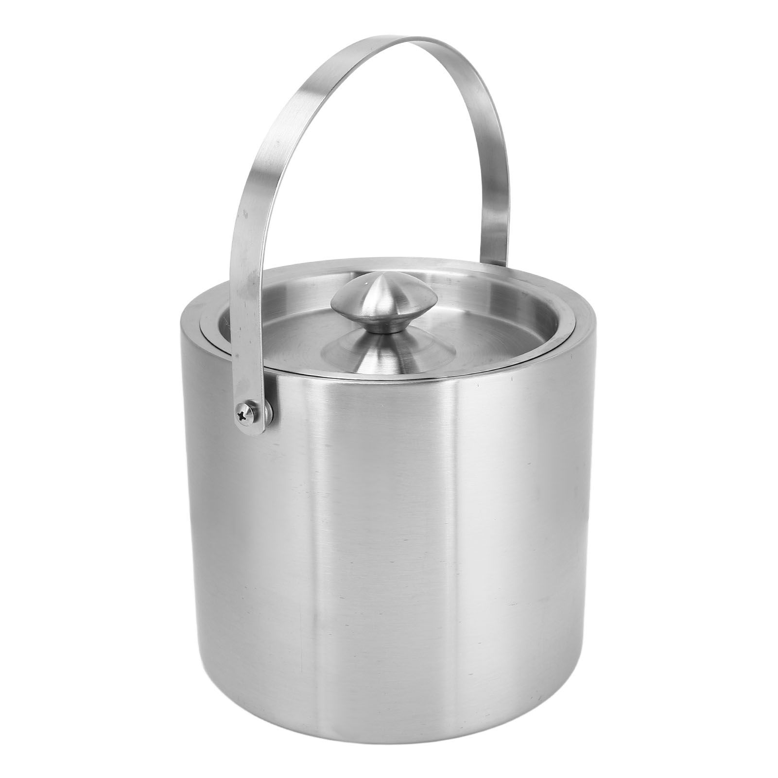Ice Bucket Stainless Steel 3L Double Wall Insulated Ice Bucket with Lid for Beer Champagne - Image 6