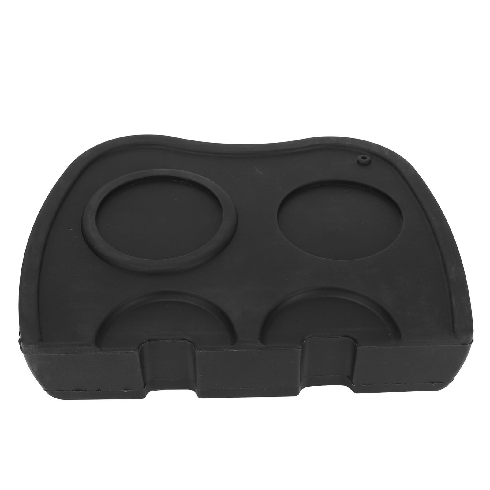 Tampering Corner Mat Silicone Tamping Pad Coffee Tamper Mat Double Heads for Kitchen Pub Coffee Accessories Black - Image 1