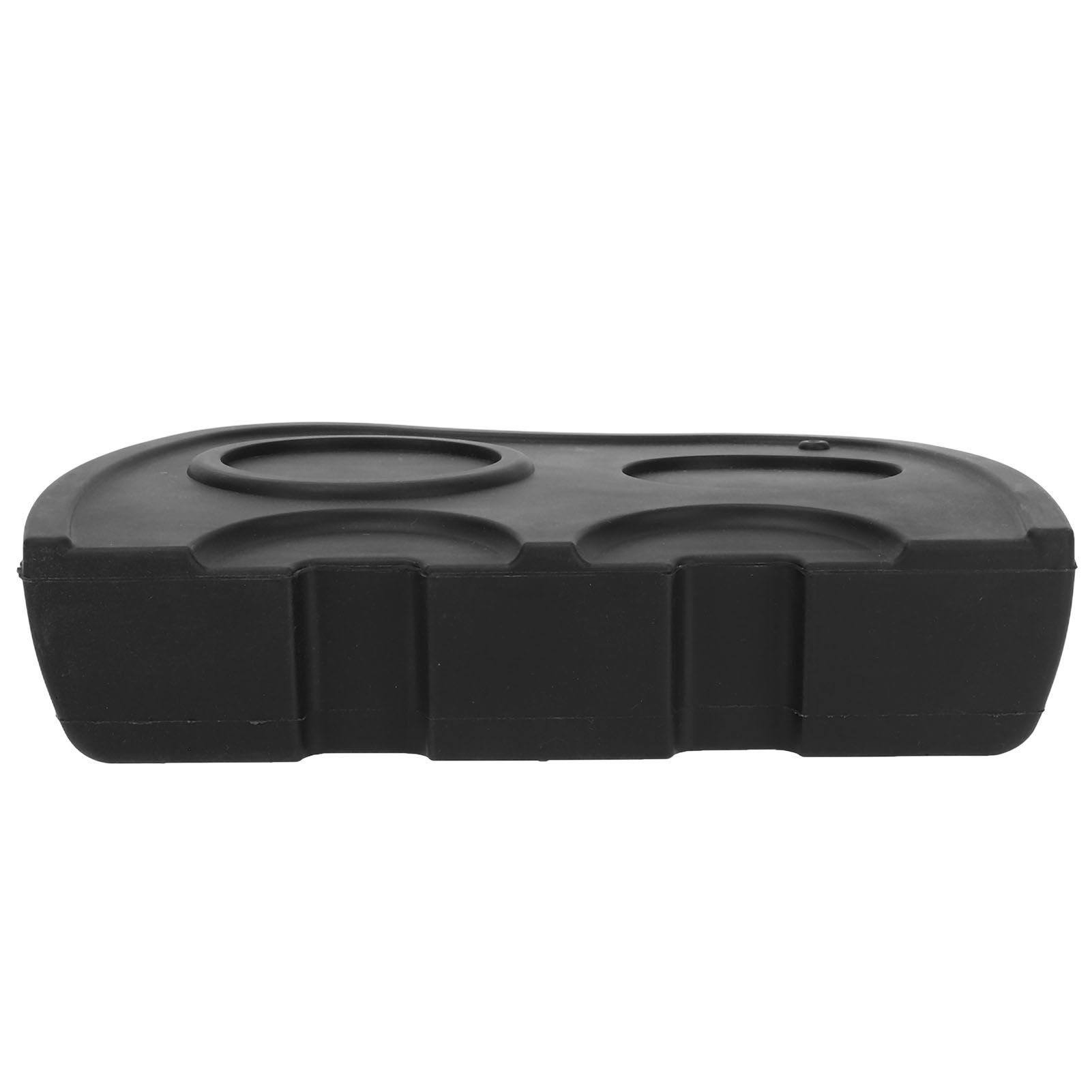 Tampering Corner Mat Silicone Tamping Pad Coffee Tamper Mat Double Heads for Kitchen Pub Coffee Accessories Black - Image 2