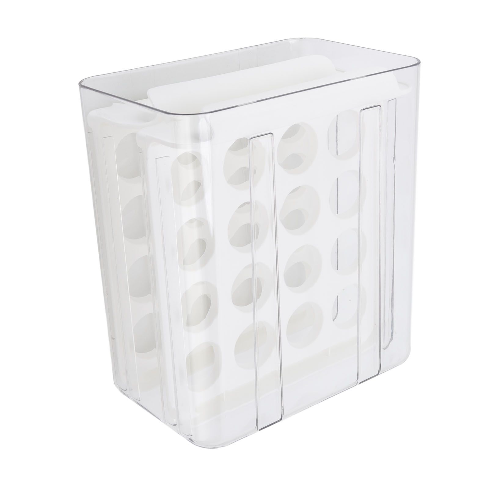 Egg Drawer Double Layer Transparent 32 Lattice Large Capacity Egg Storage Box for Refrigerator White - Image 7