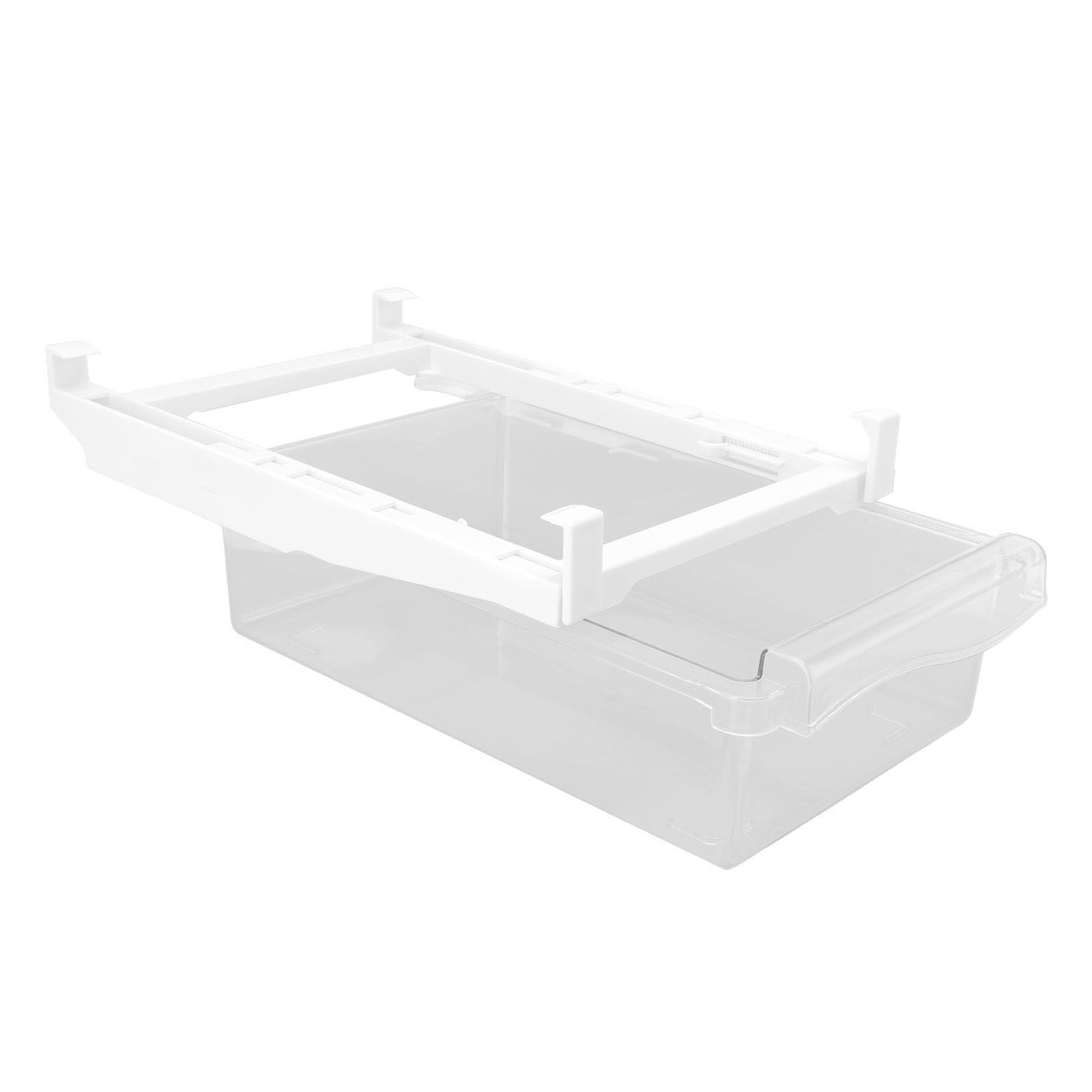 Refrigerator Organizer Bins Extended Handle Spring Lever BPA Free 1 Grid Hanging Fridge Drawer Organizer for Food Fruit Vegetable Box - Image 4