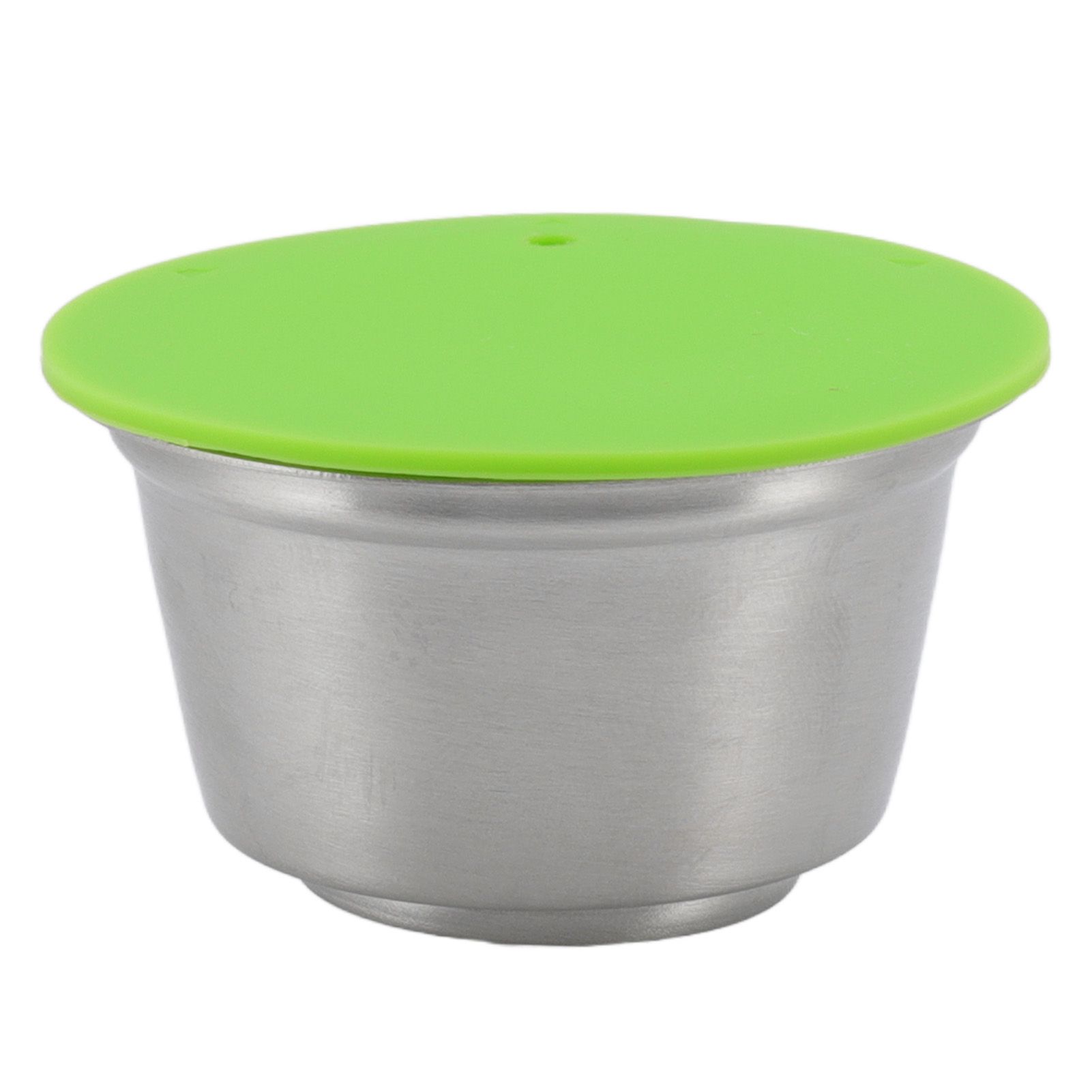 Refillable Coffee Capsule Stainless Steel High Temperature Resistant Reusable Coffe Pod for Home Green - Image 2