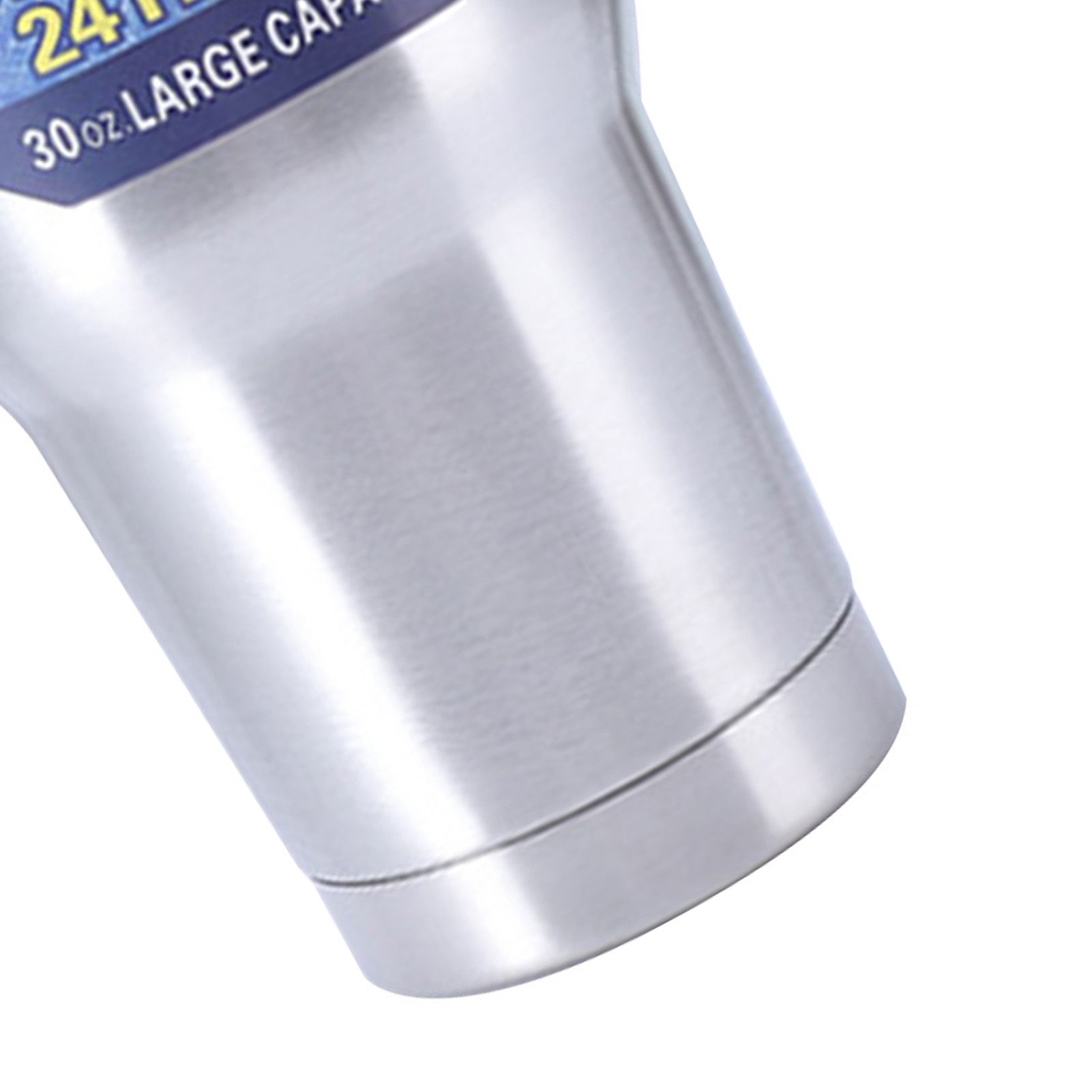 Insulated Tumbler 30oz Drink Cup Stainless Steel with Lid for Sports Camping Picnic Silver - Image 4