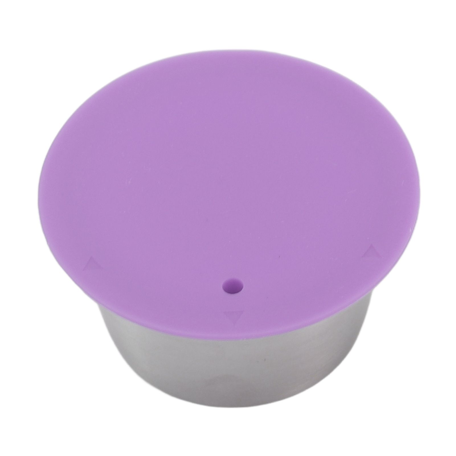 Stainless Steel Refill Coffee Capsules Reusable Coffee Filter Cup Set with Powder Cover for Dolce Gusto Purple - Image 6