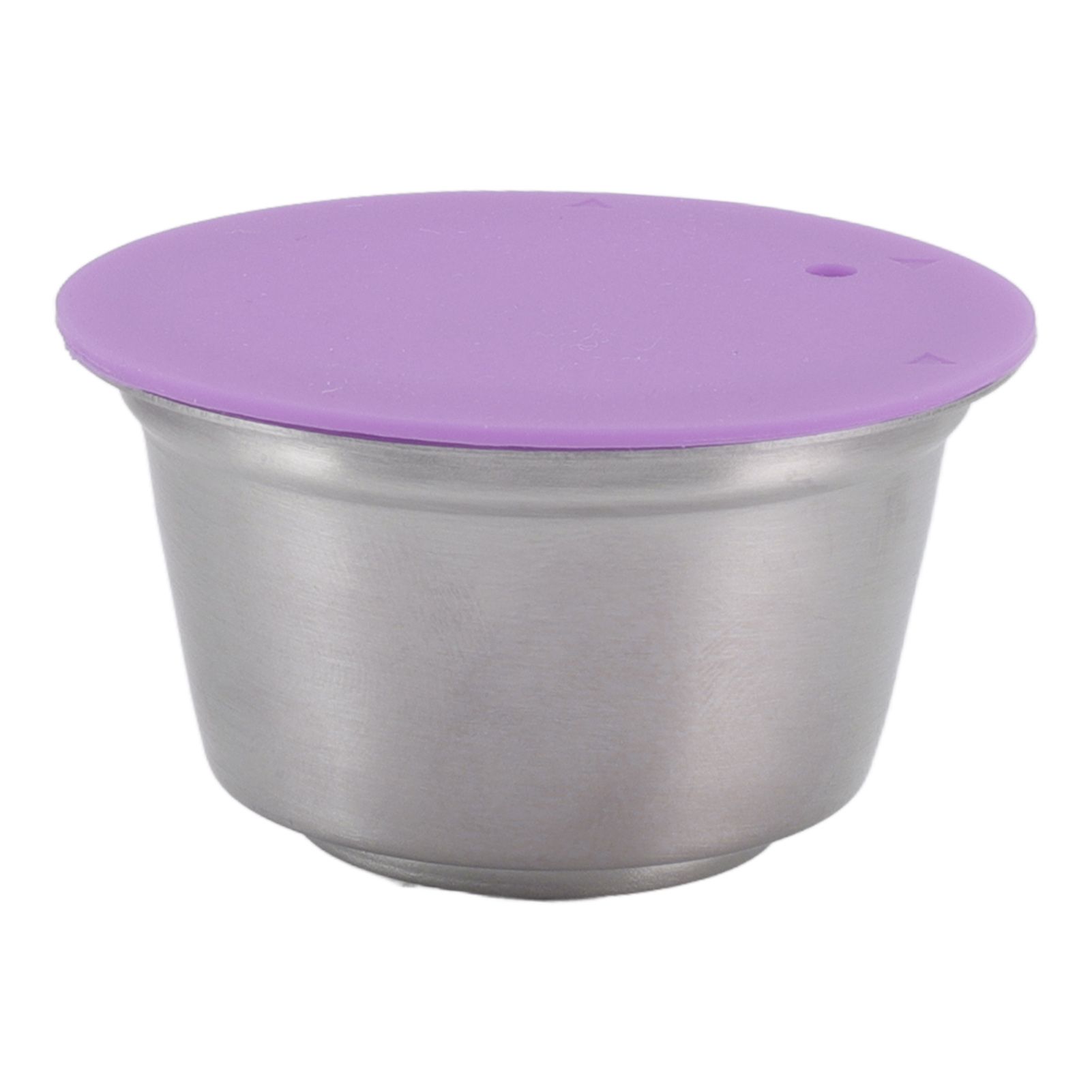 Stainless Steel Refill Coffee Capsules Reusable Coffee Filter Cup Set with Powder Cover for Dolce Gusto Purple - Image 7