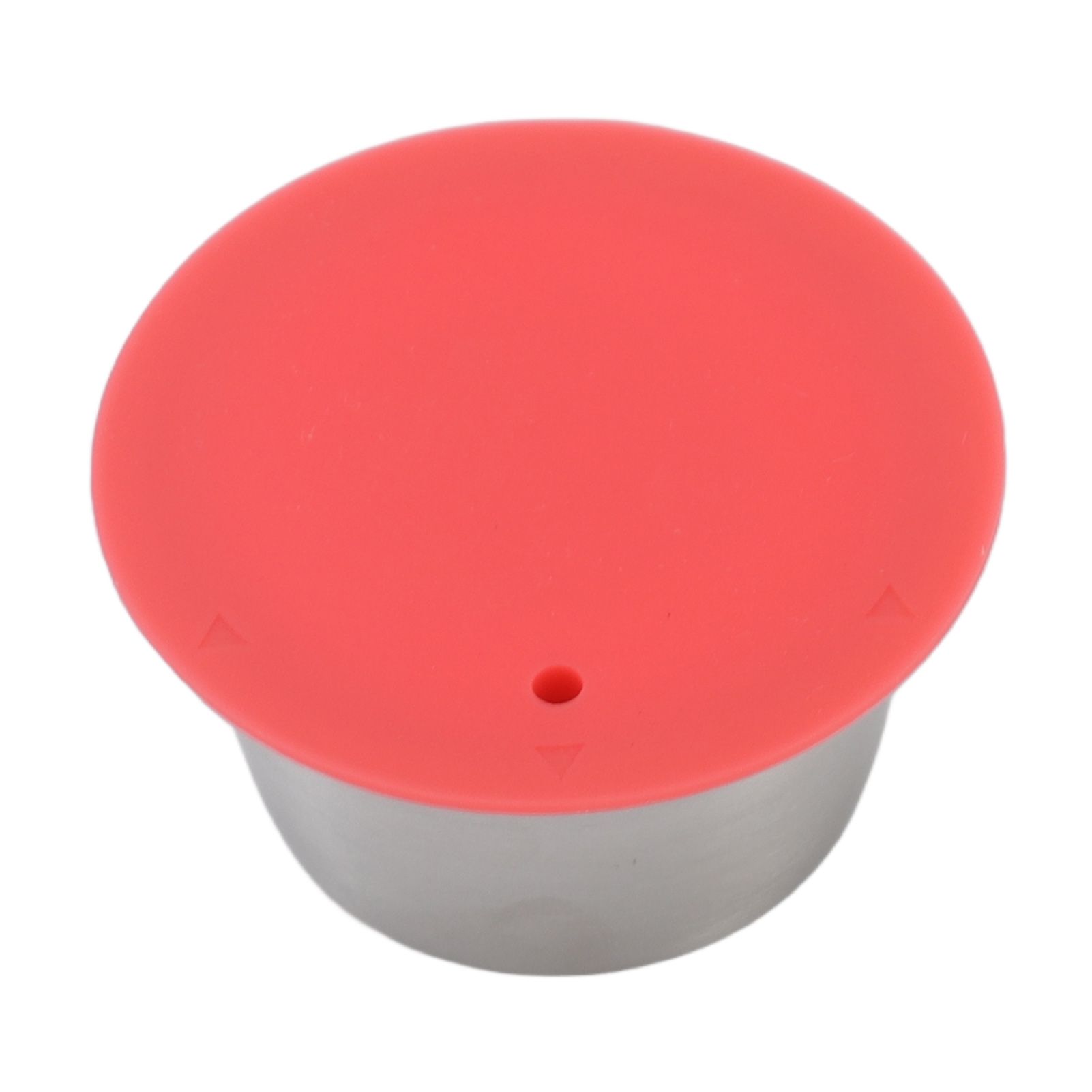 Stainless Steel Refill Coffee Capsules Reusable Coffee Filter Cup Set with Powder Cover for Dolce Gusto Red - Image 6
