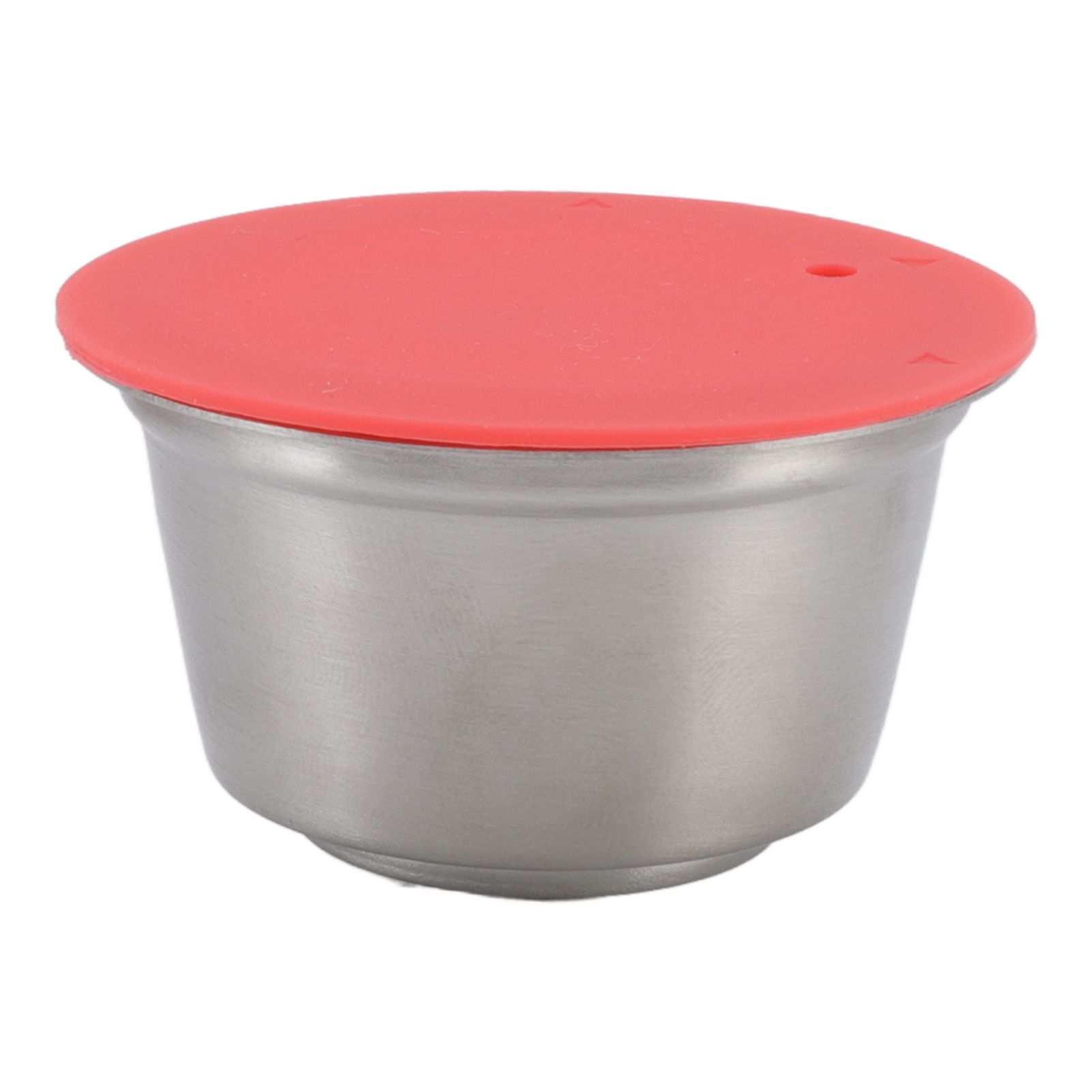 Stainless Steel Refill Coffee Capsules Reusable Coffee Filter Cup Set with Powder Cover for Dolce Gusto Red - Image 7