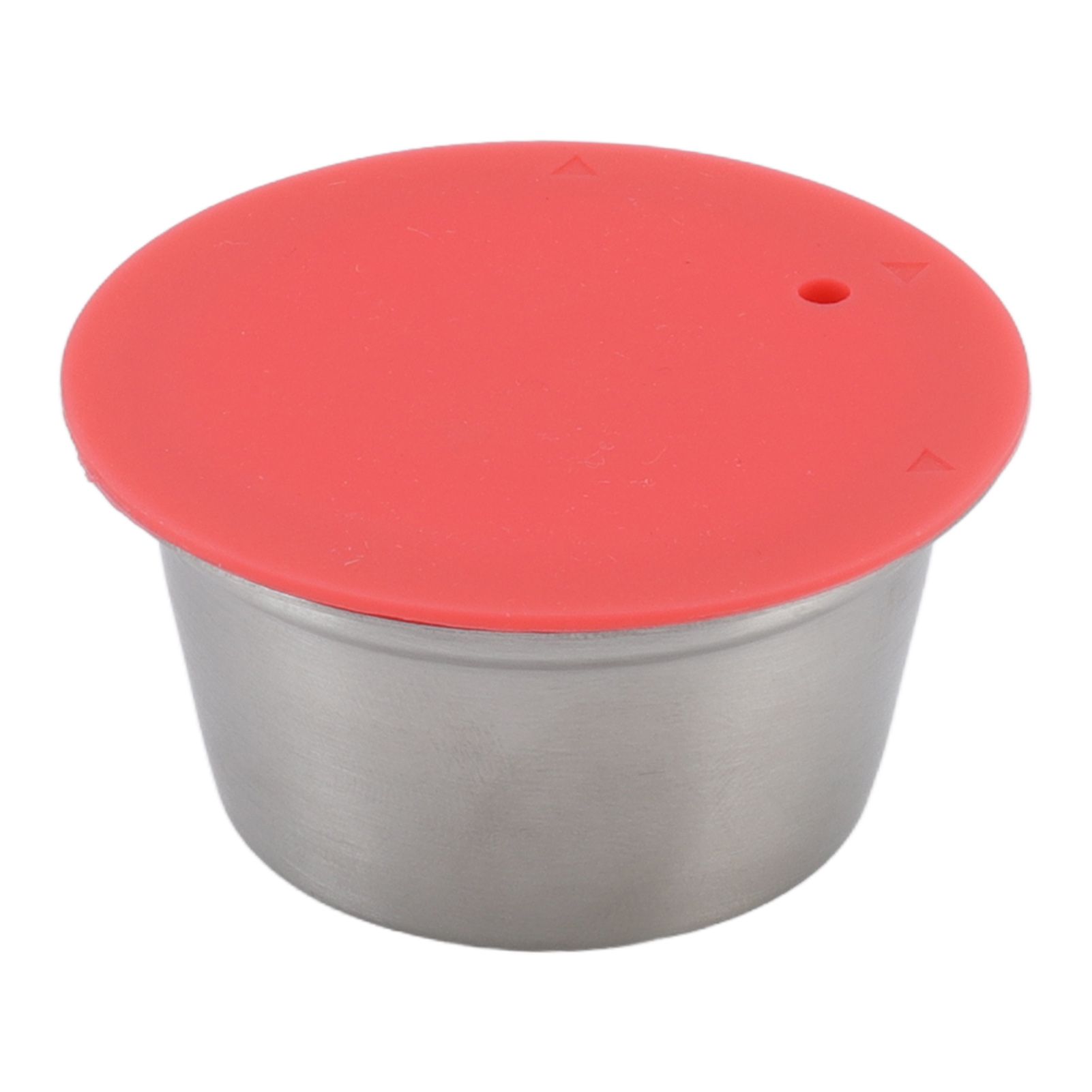 Stainless Steel Refill Coffee Capsules Reusable Coffee Filter Cup Set with Powder Cover for Dolce Gusto Red - Image 8