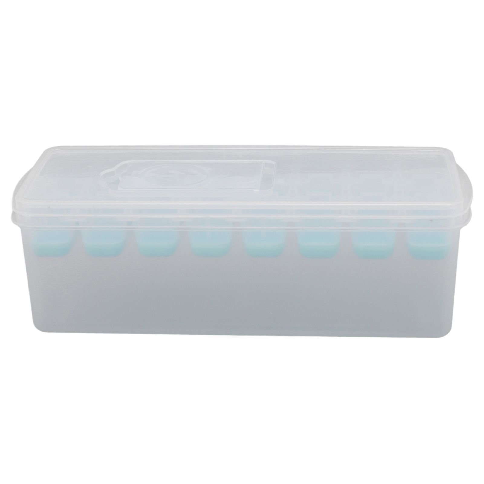 Ice Cube Tray Safe Healthy Easy Release Stackable 24 Cubes Multipurpose Ice Maker Mold with Lid for Popsicles Puddings Blue - Image 7