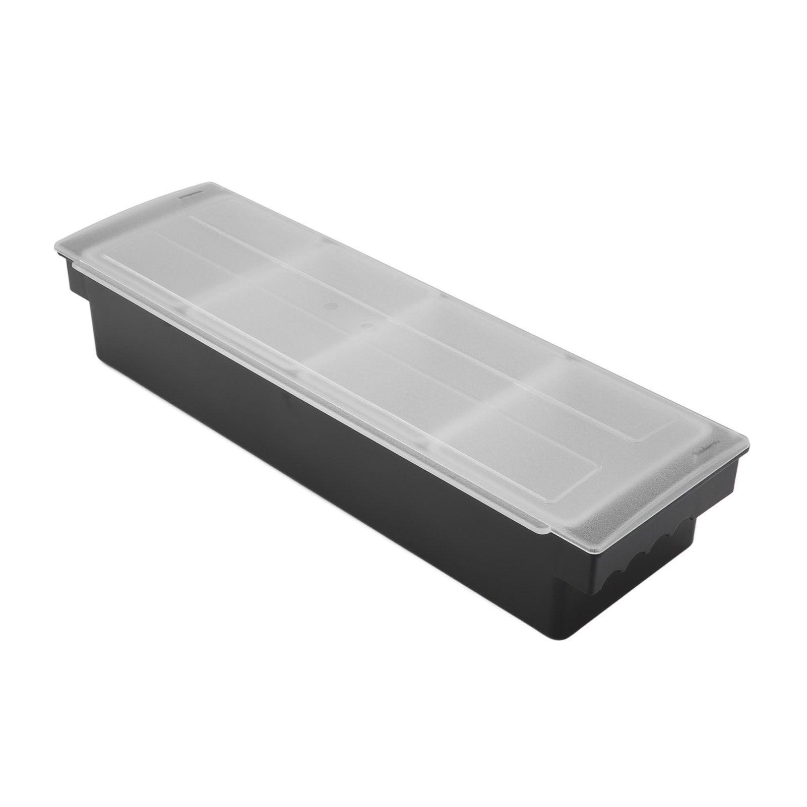 Condiment Caddy Durable Plastic Transparent Lid Detachable Design Multifunction Bar Fruit Caddy for Vege Fruit Seasoning 4 Compartments - Image 4