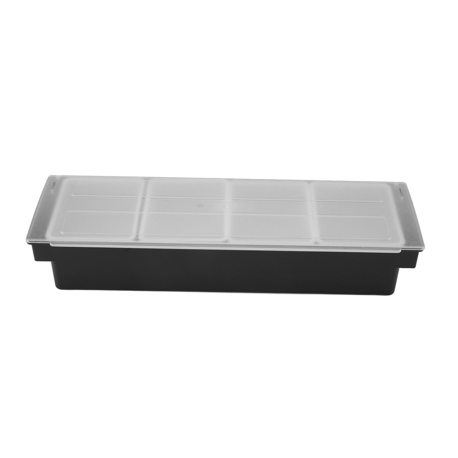 Condiment Caddy Durable Plastic Transparent Lid Detachable Design Multifunction Bar Fruit Caddy for Vege Fruit Seasoning 4 Compartments - Image 5