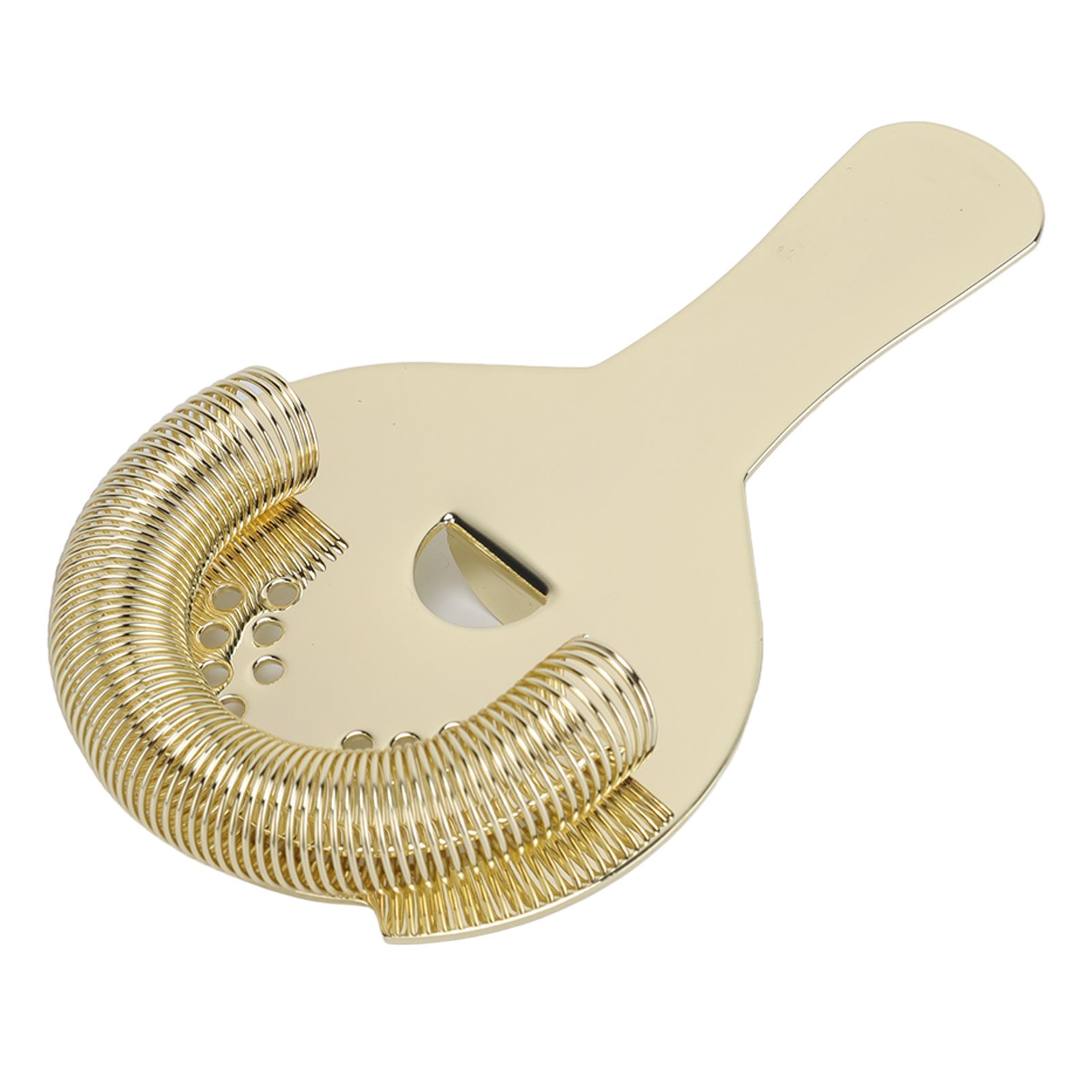 Cocktail Strainer Fine Filter Rust Proof Stainless Steel Portable Professional Bar Strainer for Home Party Bars Gold - Image 1