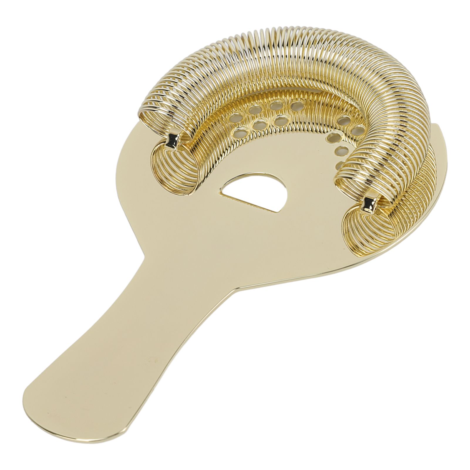 Cocktail Strainer Fine Filter Rust Proof Stainless Steel Portable Professional Bar Strainer for Home Party Bars Gold - Image 3