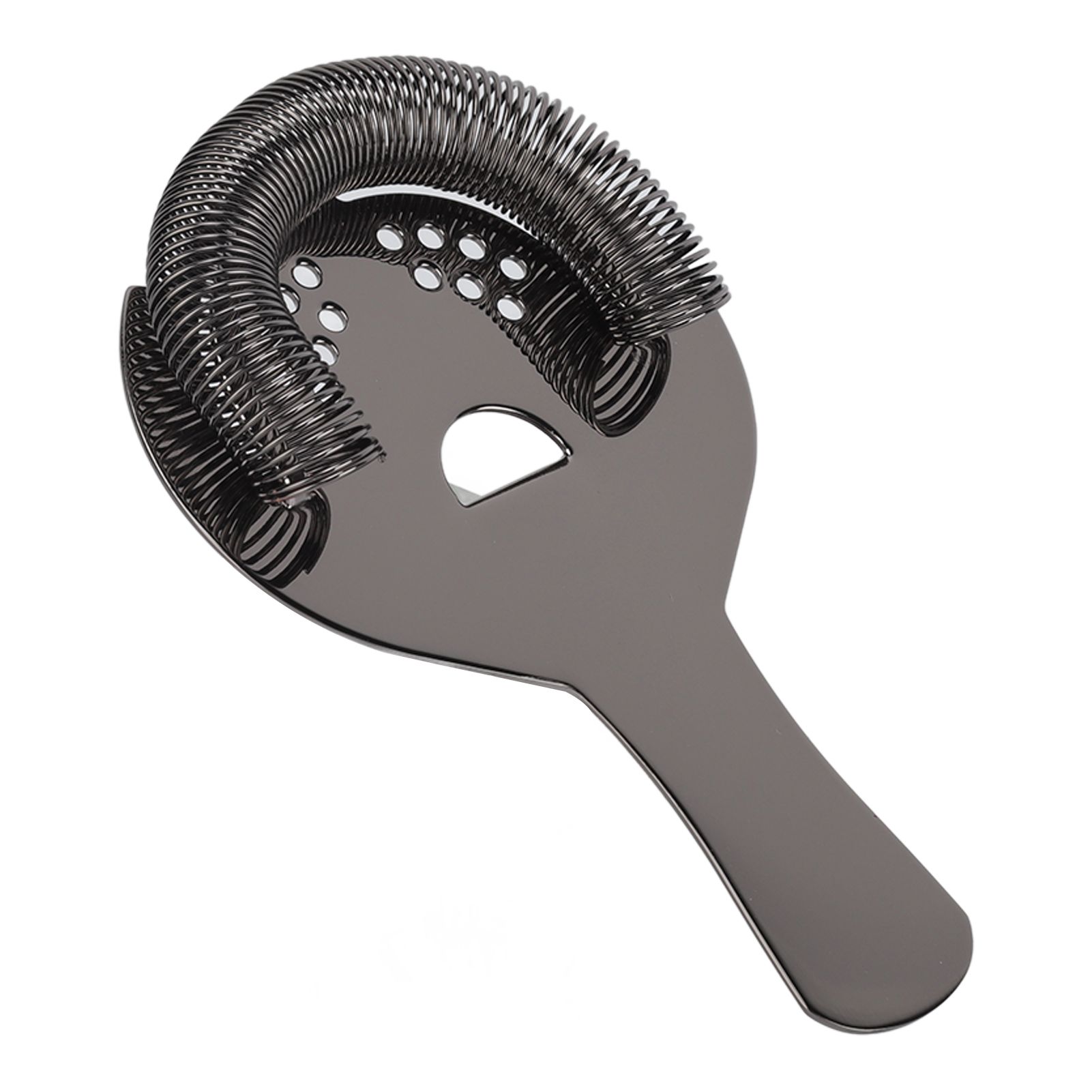 Cocktail Strainer Fine Filter Rust Proof Stainless Steel Portable Professional Bar Strainer for Home Party Bars Black - Image 2
