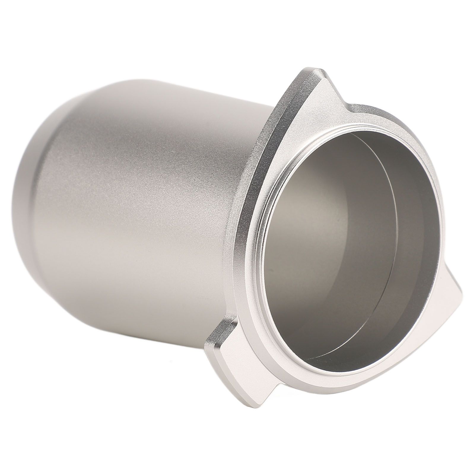 Coffee Powder Cup 54mm Aluminum Alloy Powder Feeder Cup Compact Lightweight Anti Flying Coffee Dosing Mug for Breville 8 Silver - Image 3