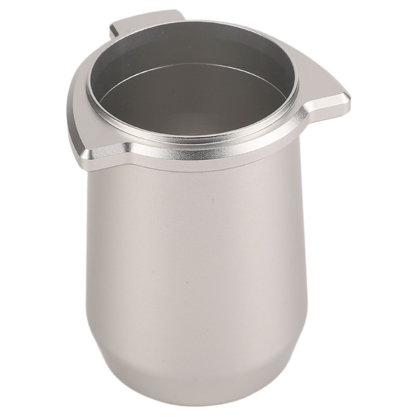 Coffee Powder Cup 54mm Aluminum Alloy Powder Feeder Cup Compact Lightweight Anti Flying Coffee Dosing Mug for Breville 8 Silver - Image 4