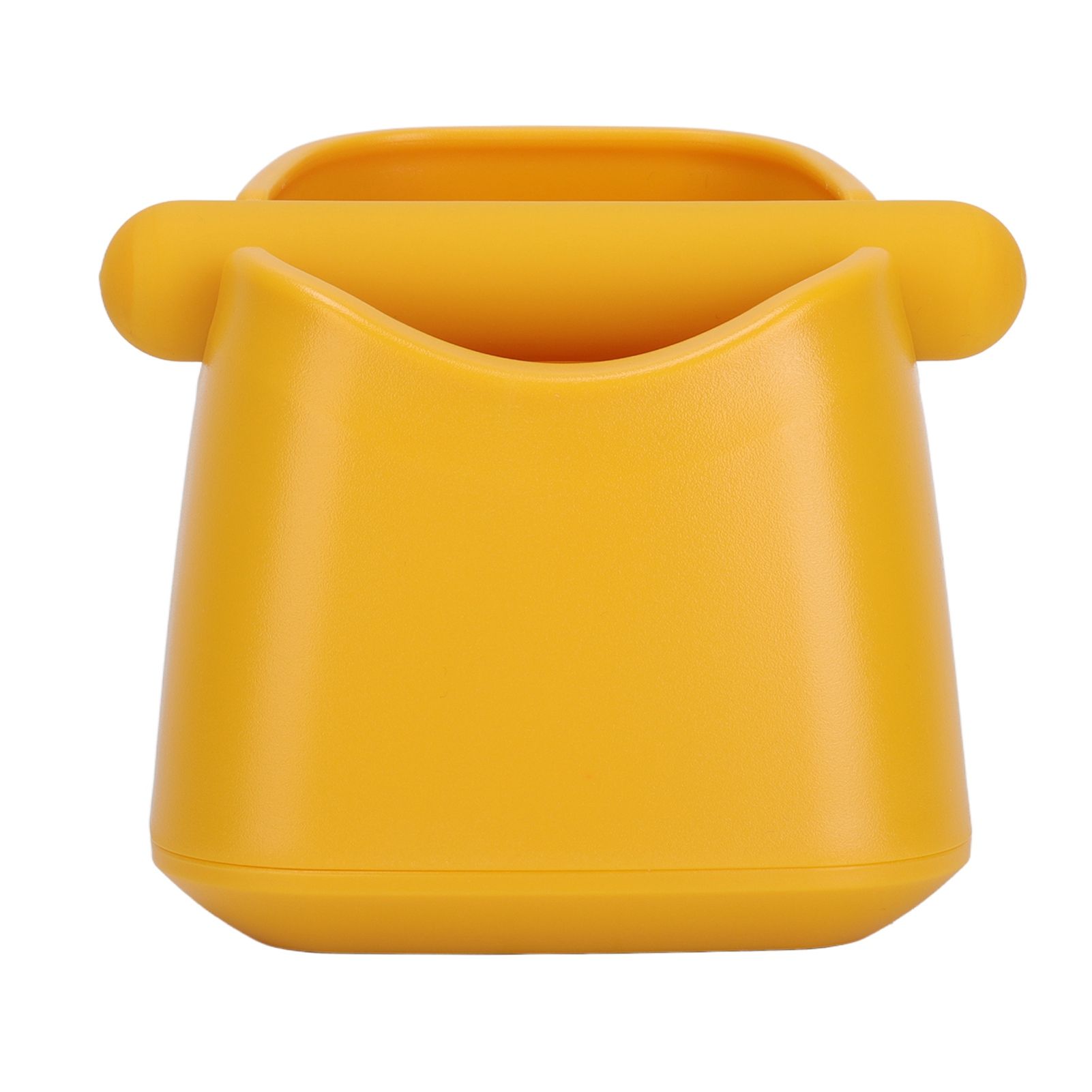Coffee Knock Box Drop Resistant Prevent Slip Small Knock Container with Removable Knock Bar for Coffee Ground Yellow - Image 1