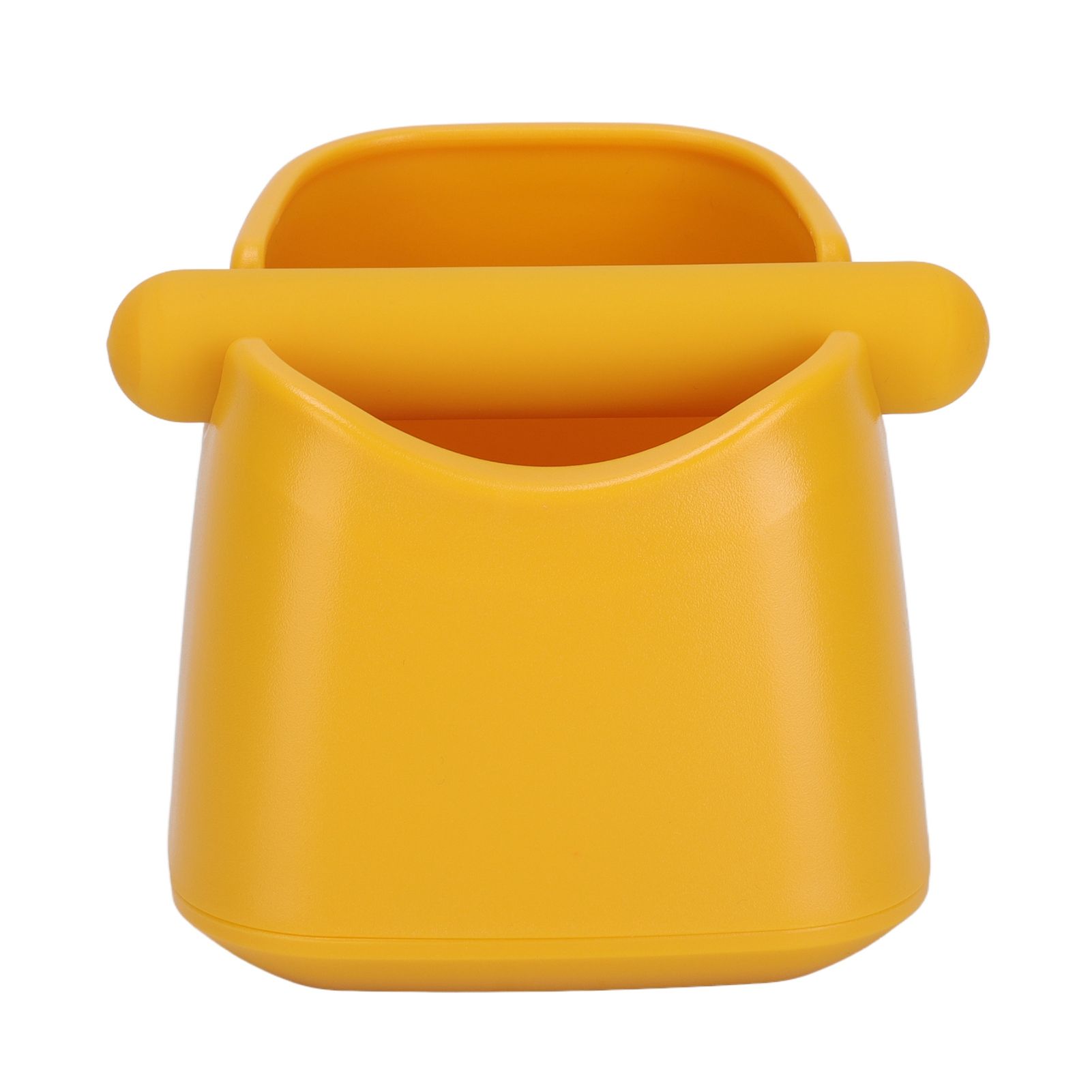 Coffee Knock Box Drop Resistant Prevent Slip Small Knock Container with Removable Knock Bar for Coffee Ground Yellow - Image 2