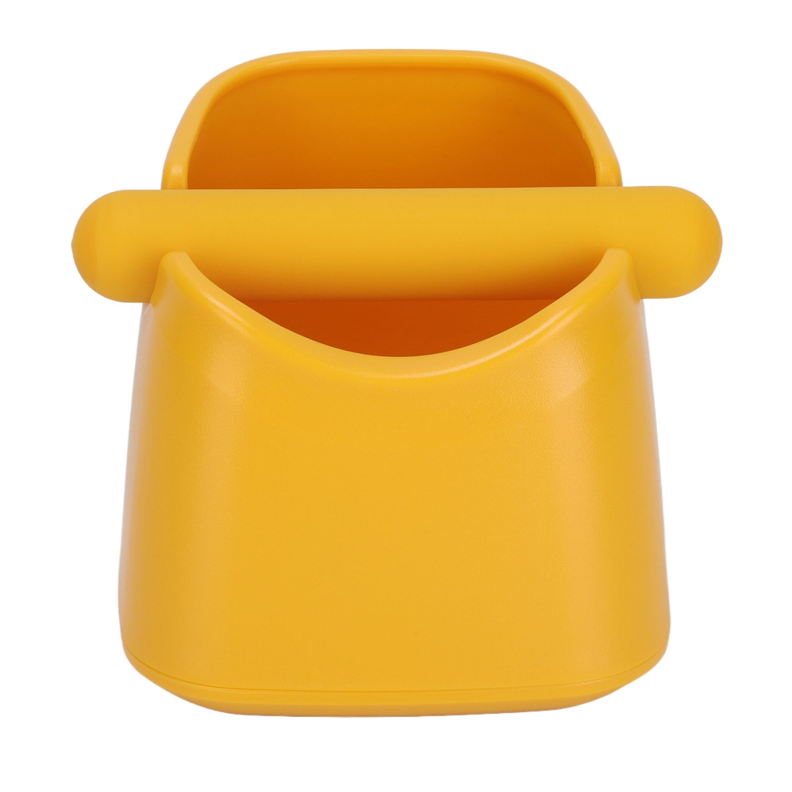 Coffee Knock Box Drop Resistant Prevent Slip Small Knock Container with Removable Knock Bar for Coffee Ground Yellow - Image 3