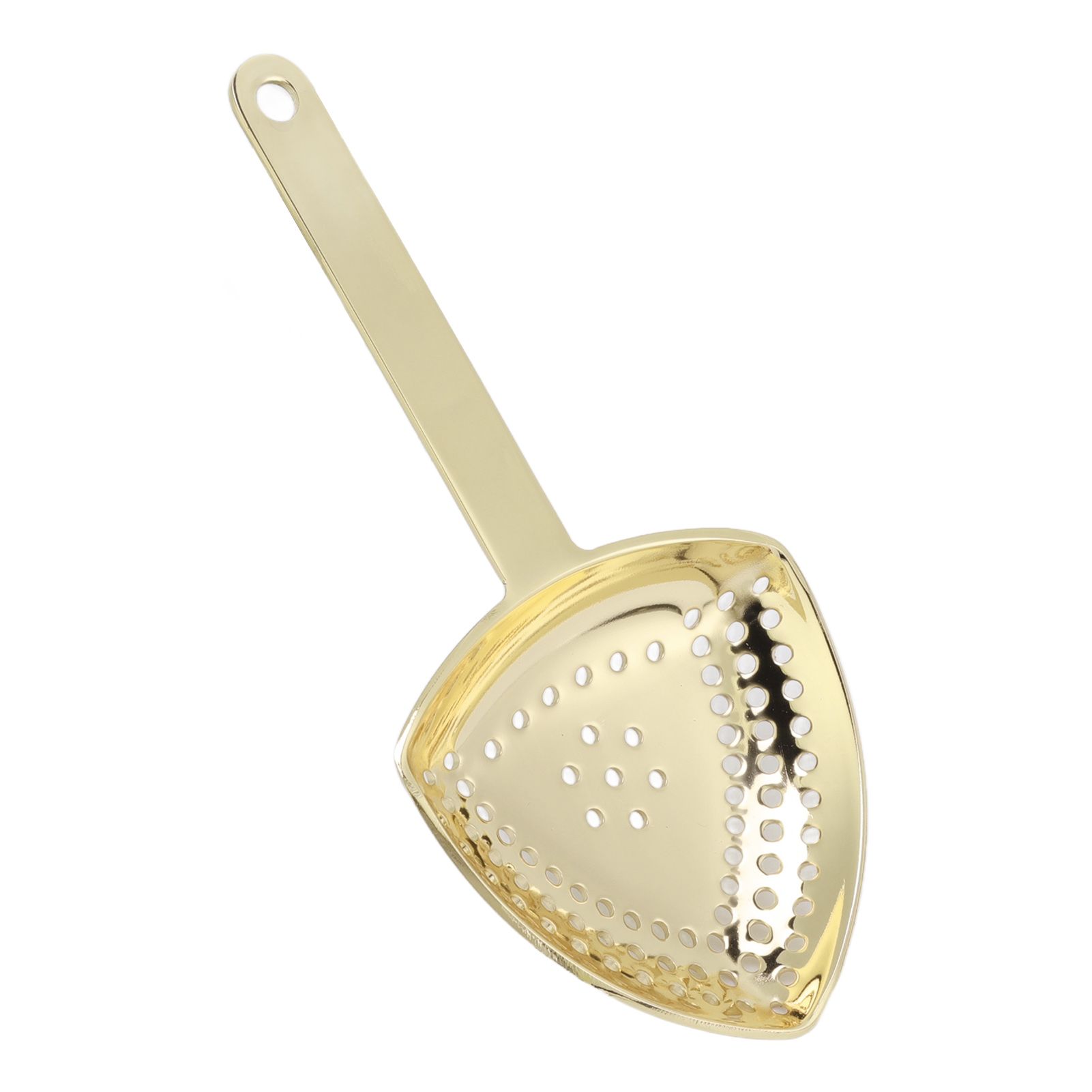 Triangular Cocktail Strainer No Breakage Anti Rust Fine Filtration Decorative Professional Ice Strainer for Bar Home Gold Plated - Image 1