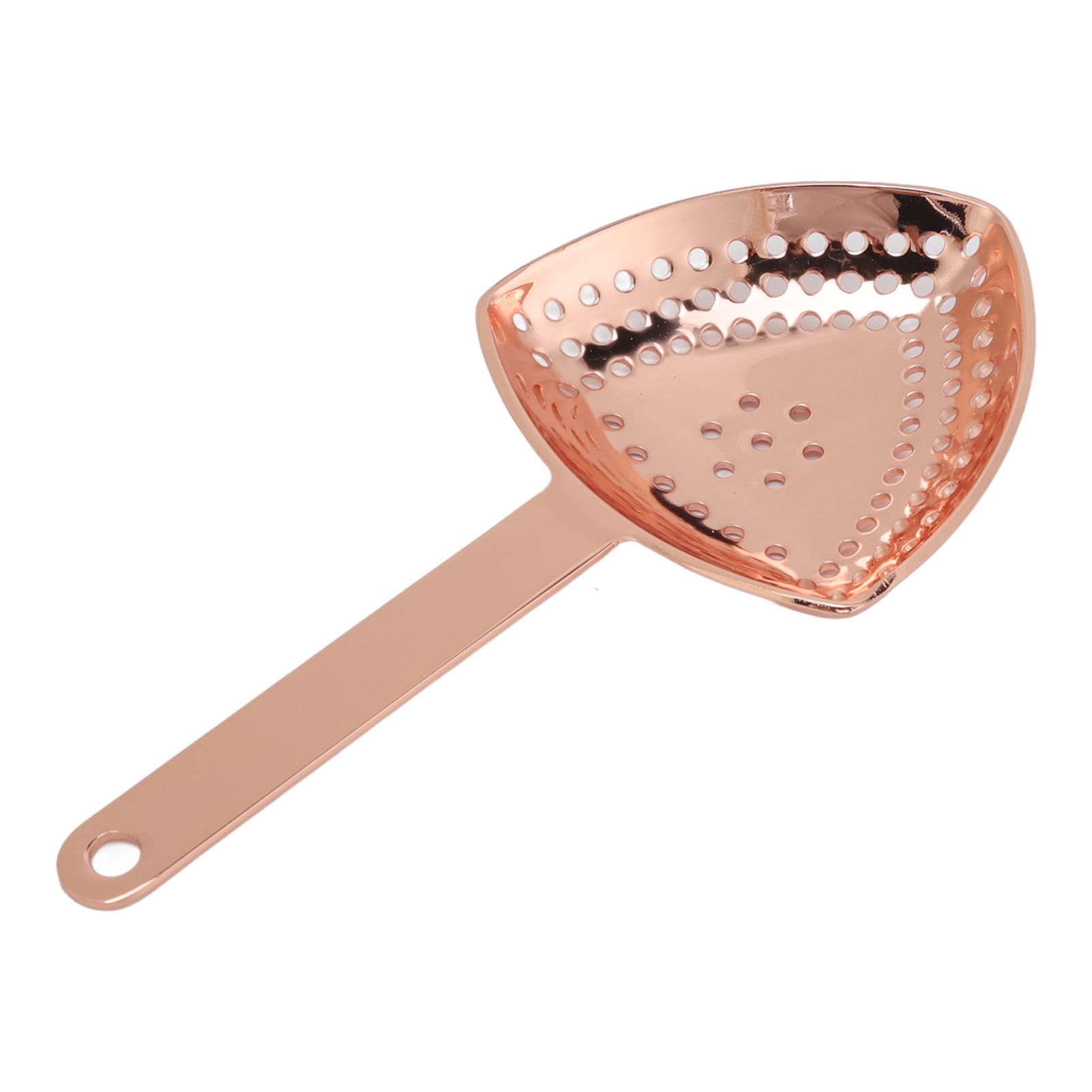 Triangular Cocktail Strainer No Breakage Anti Rust Fine Filtration Decorative Professional Ice Strainer for Bar Home Copper Plated - Image 3