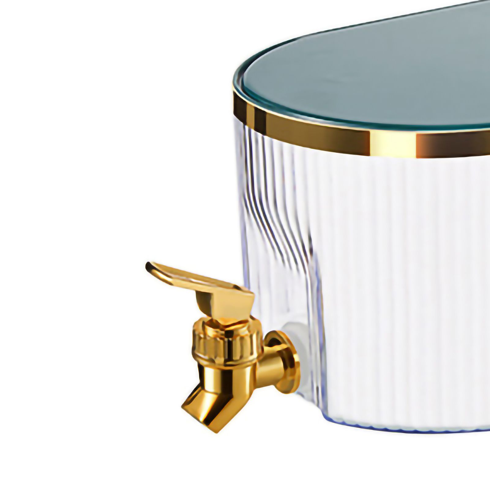 Cold Water Pot High Temperature Resistant Dustproof Press Bibcock Large Capacity Drink Pot for Kitchen Home Light Luxury Green - Image 5