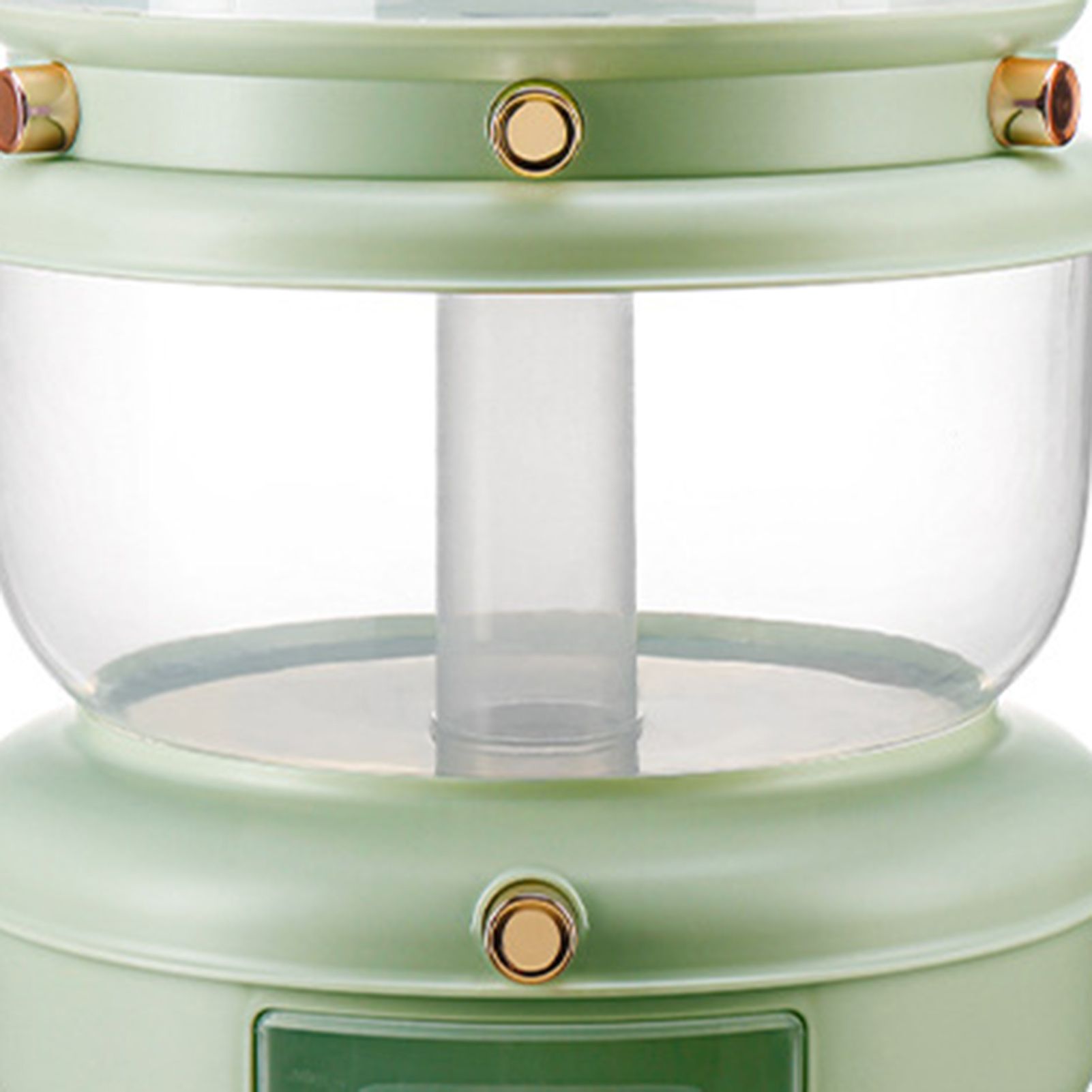 Grains Storage Box Rotatable Sealed Divided Button Rice Storage Tank for Kitchen Home Light Green - Image 2