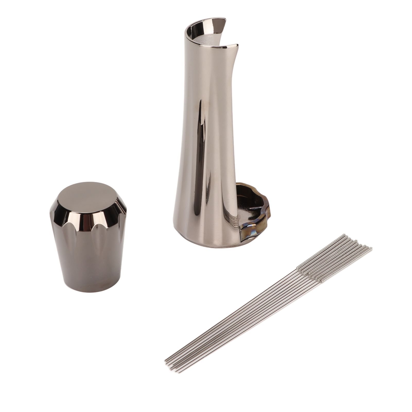 Stainless Steel Coffee Powder Stirring Tool Coffee Stirrer Distribution Tool for Home Kitchen Dinning Room Gray - Image 3