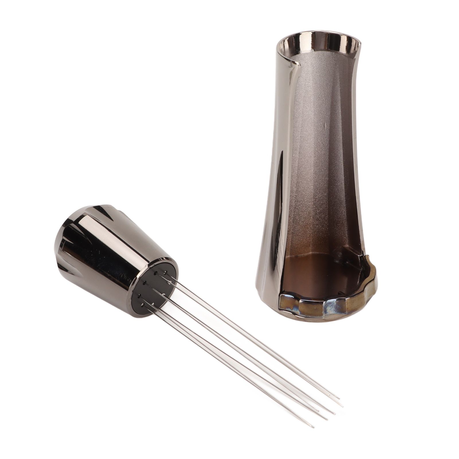 Stainless Steel Coffee Powder Stirring Tool Coffee Stirrer Distribution Tool for Home Kitchen Dinning Room Gray - Image 6