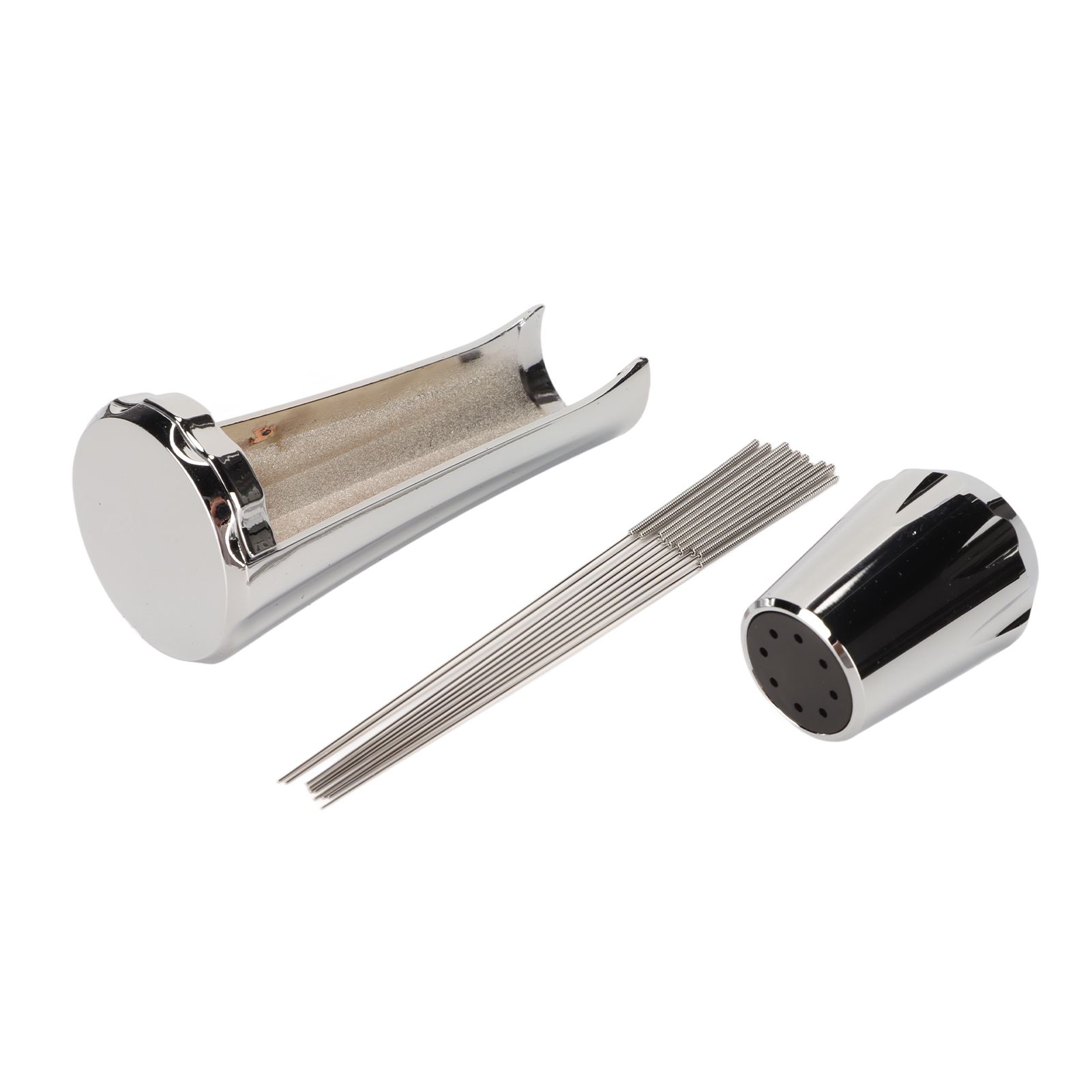 Stainless Steel Coffee Powder Stirring Tool Coffee Stirrer Distribution Tool for Home Kitchen Dinning Room Silver - Image 2