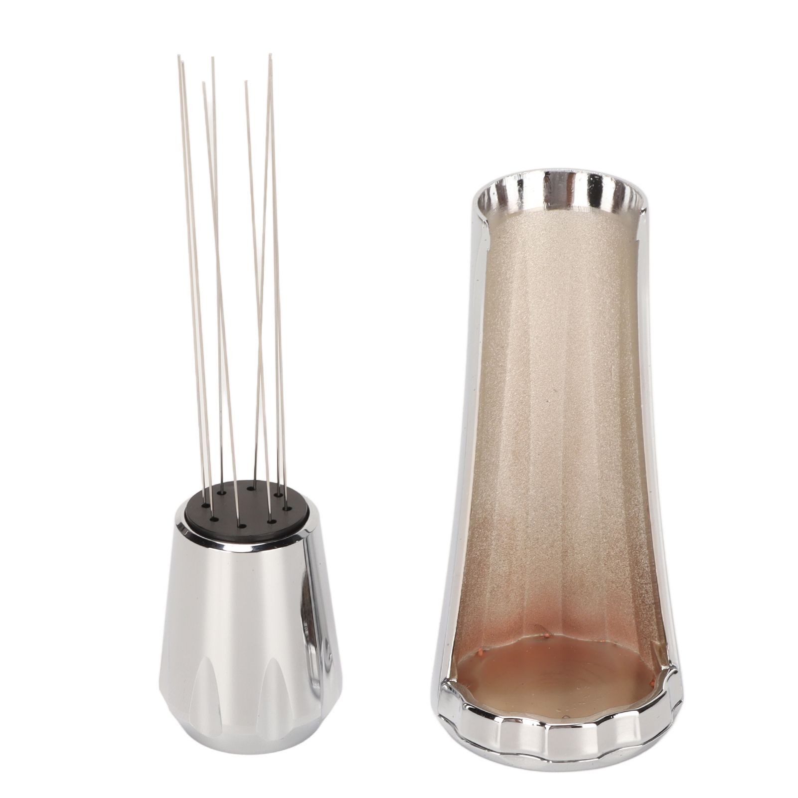 Stainless Steel Coffee Powder Stirring Tool Coffee Stirrer Distribution Tool for Home Kitchen Dinning Room Silver - Image 5