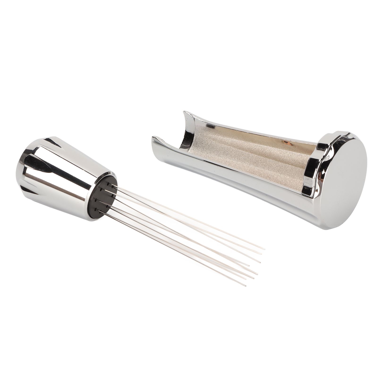 Stainless Steel Coffee Powder Stirring Tool Coffee Stirrer Distribution Tool for Home Kitchen Dinning Room Silver - Image 6