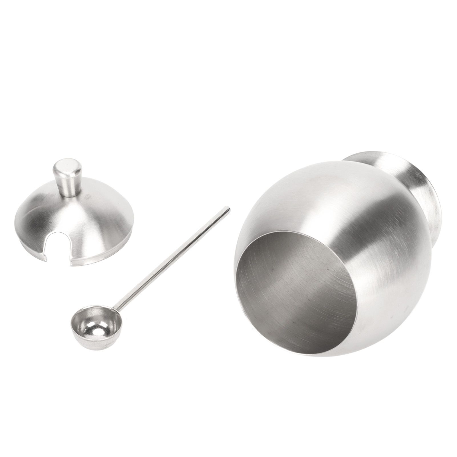 Egg Shaped Condiment Container Stainless Steel with Spoon Oval Condiment Jar For Spice Sugar Kitchen Resturant - Image 6