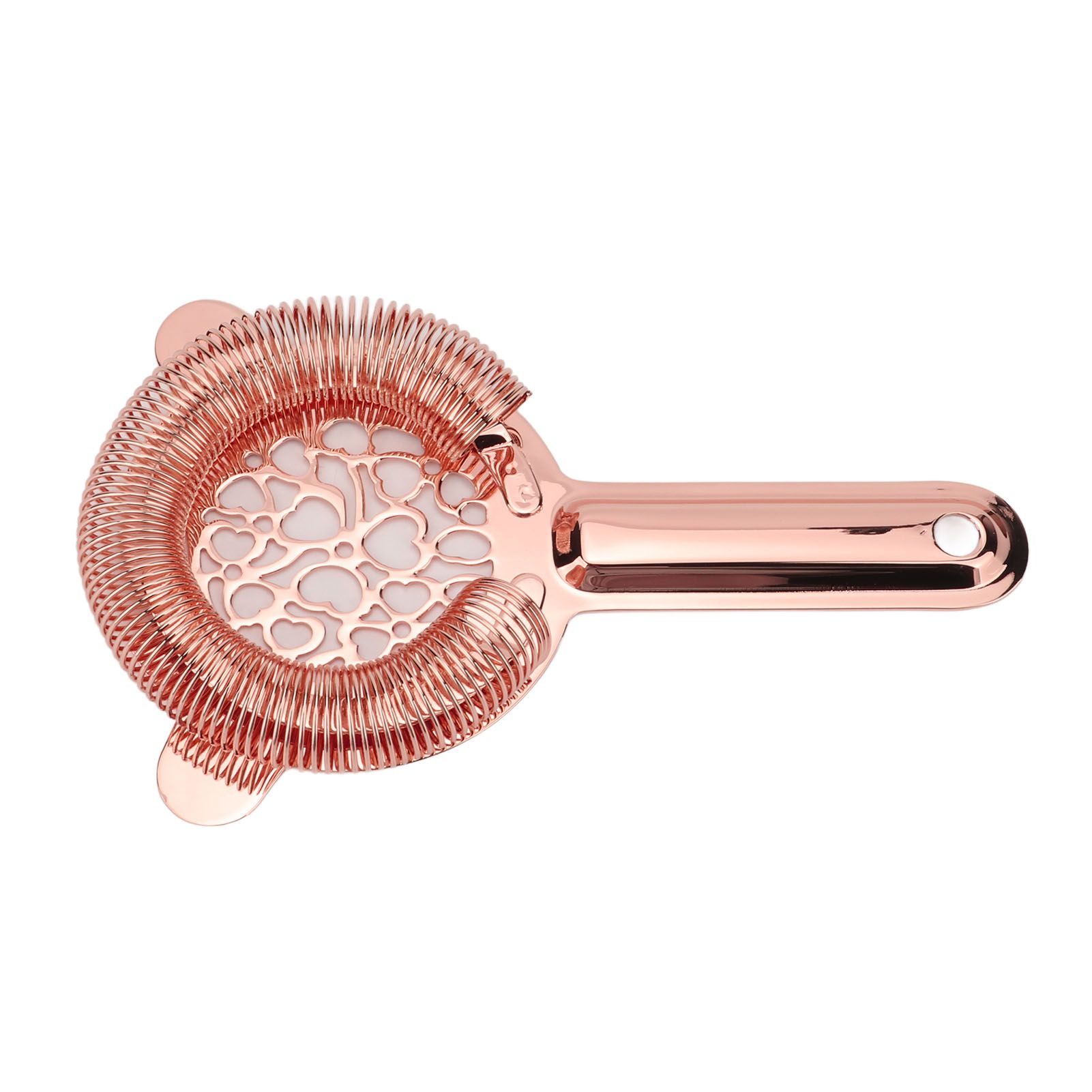 Cocktail Strainer Stainless Steel Gorgeous Glossy Bartending Ice Strainer for Bar Bartender Rose Gold - Image 5