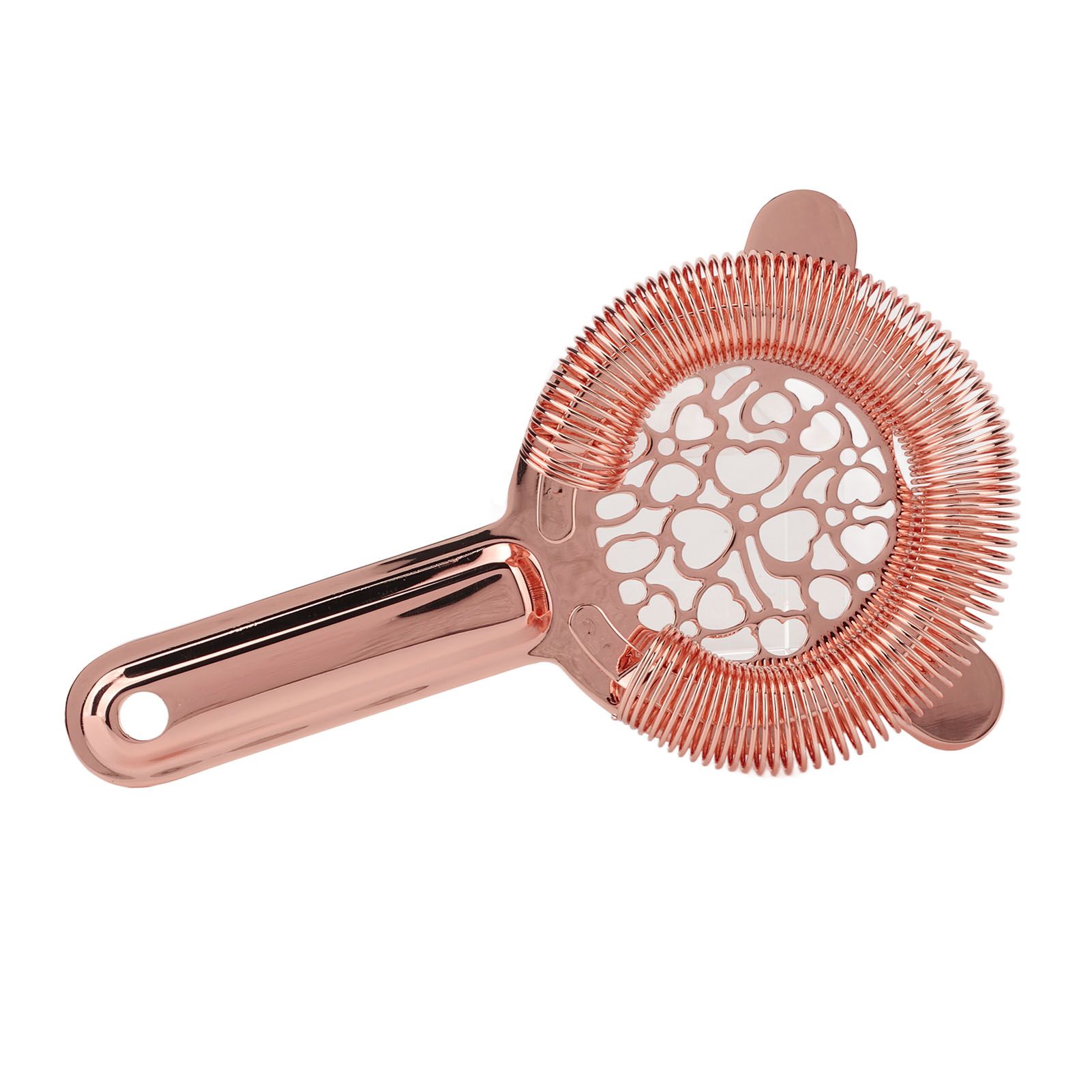 Cocktail Strainer Stainless Steel Gorgeous Glossy Bartending Ice Strainer for Bar Bartender Rose Gold - Image 8