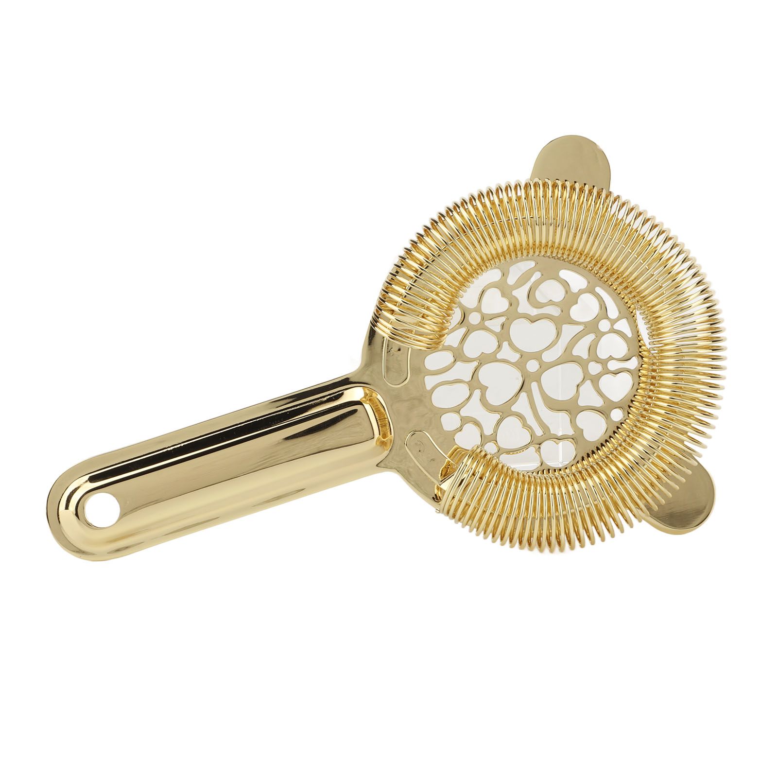 Cocktail Strainer Stainless Steel Gorgeous Glossy Bartending Ice Strainer for Bar Bartender Luxury Gold Color - Image 2