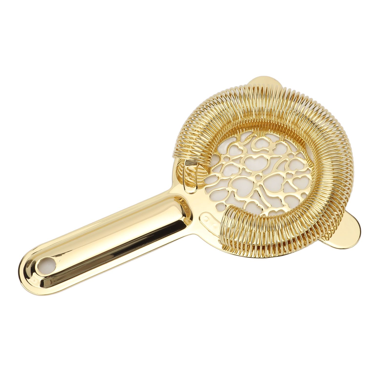 Cocktail Strainer Stainless Steel Gorgeous Glossy Bartending Ice Strainer for Bar Bartender Luxury Gold Color - Image 4
