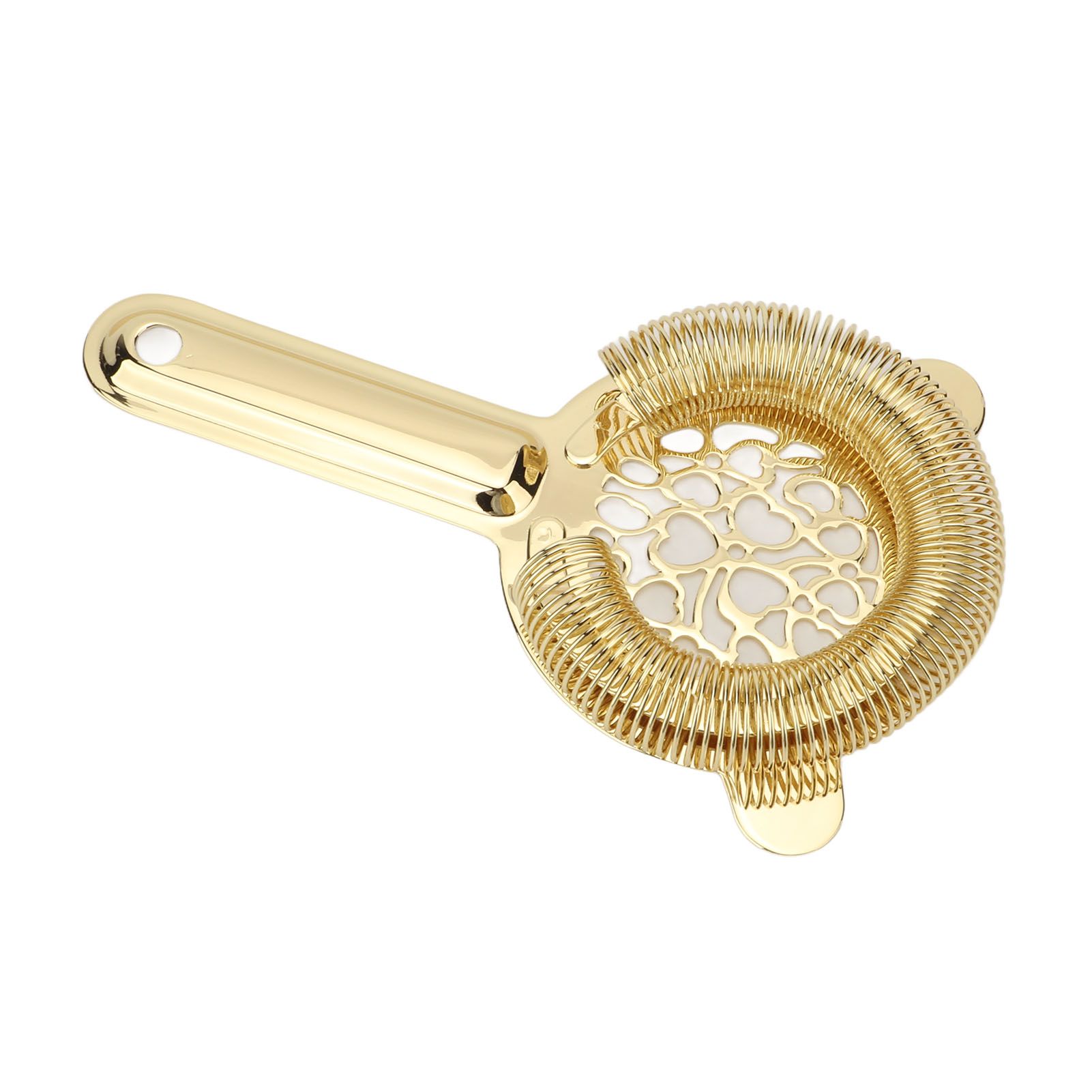 Cocktail Strainer Stainless Steel Gorgeous Glossy Bartending Ice Strainer for Bar Bartender Luxury Gold Color - Image 5